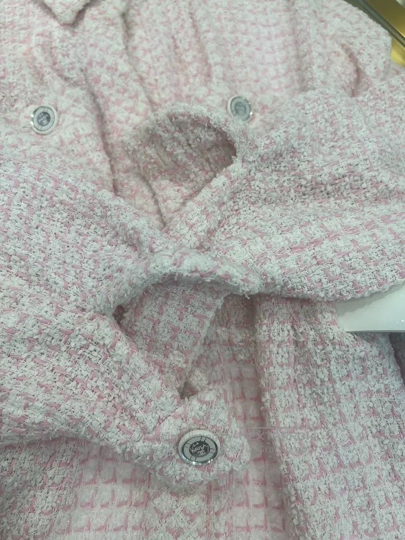 Chanel Chanel Pink tweed coat Size XS / US 0-2 / IT 36-38 - 4 Thumbnail