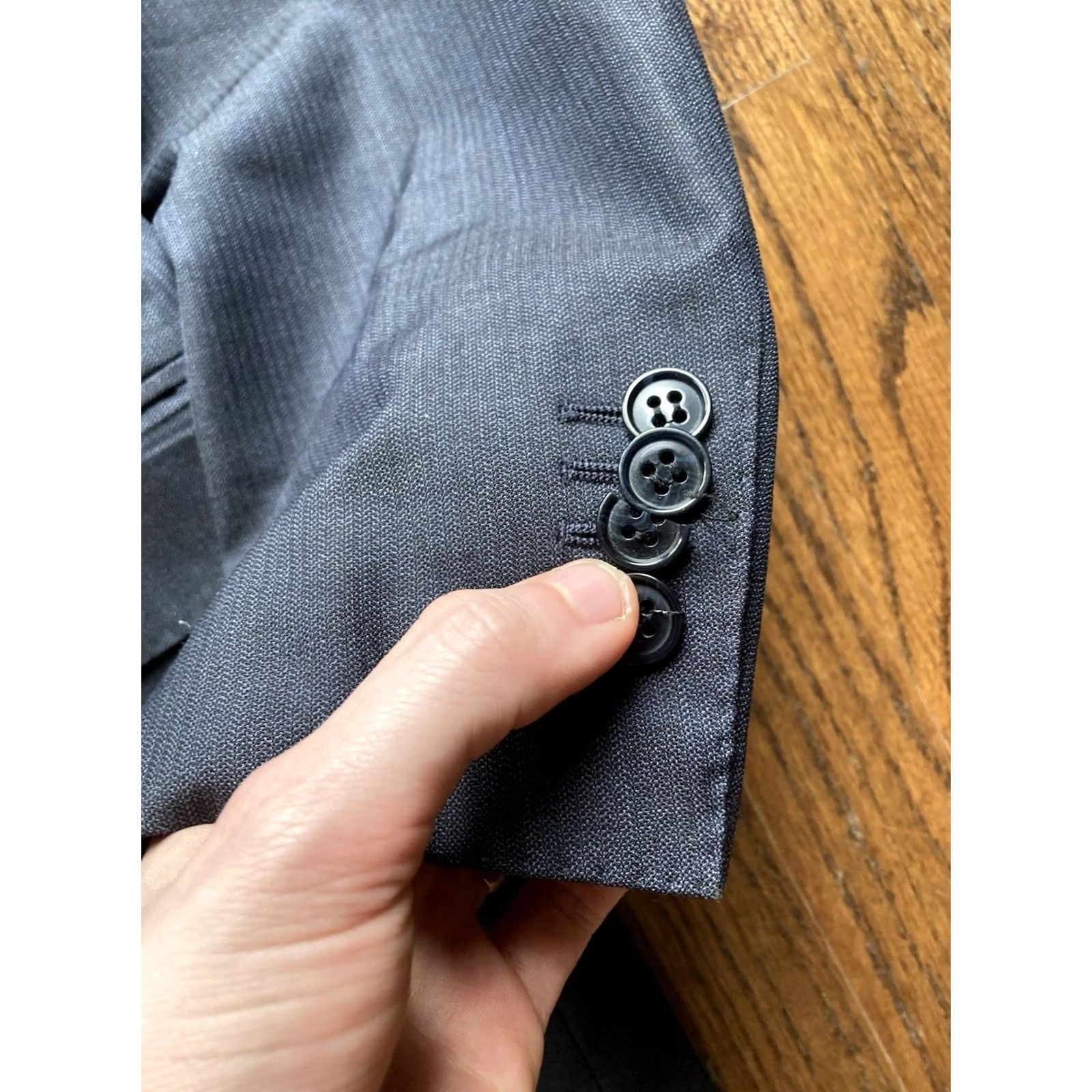 Suitsupply Suitsupply Blazer Jacket Sport Coat Mens Size 38L Wool Midnight Blue E Thomas Size 38R - 6 Thumbnail