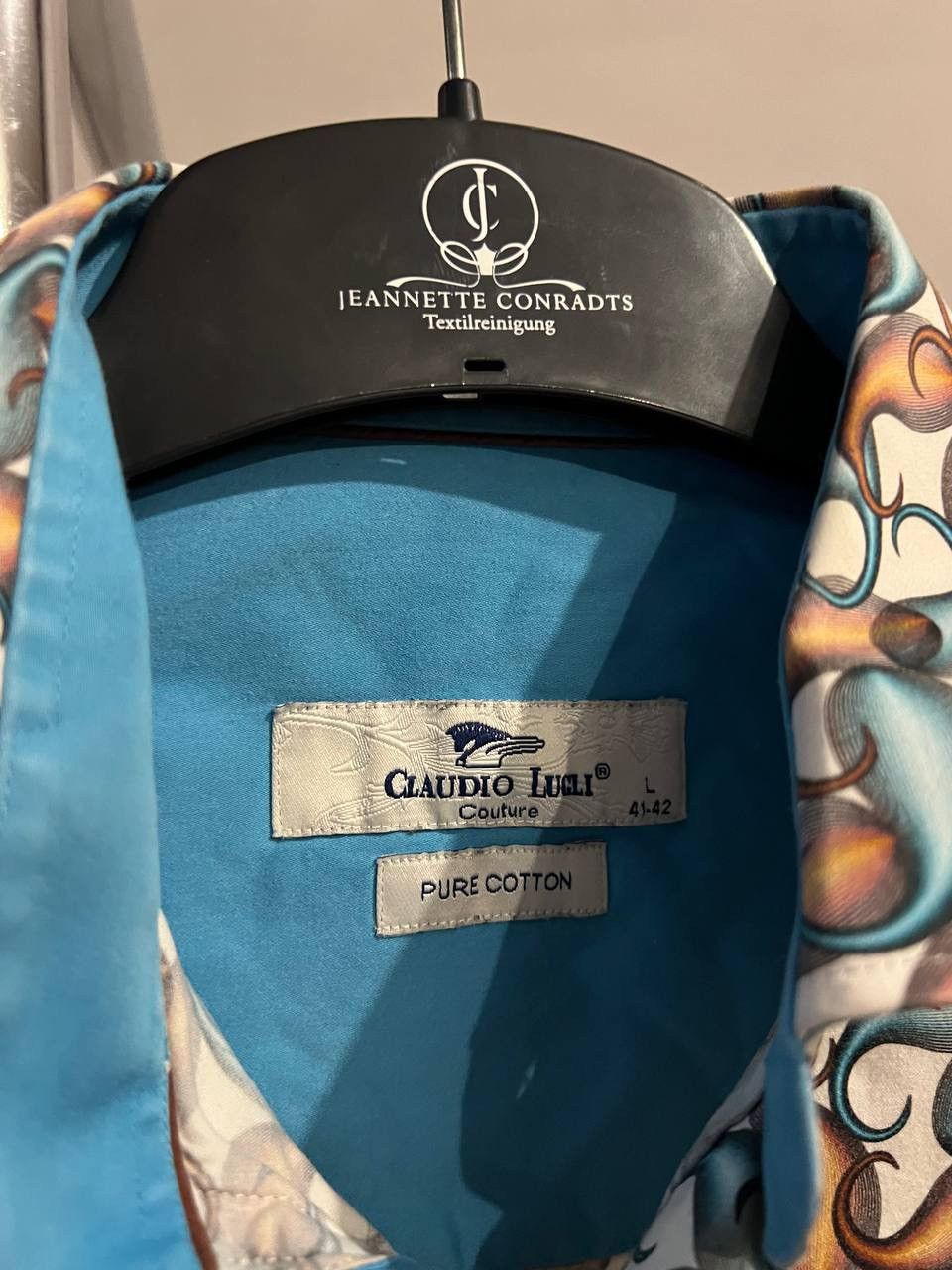 Other CLAUDIO LUGLI COUTURE ABSTRACT BUTTON RARE SHIRT SIZE L Size US L / EU 52-54 / 3 - 7 Thumbnail