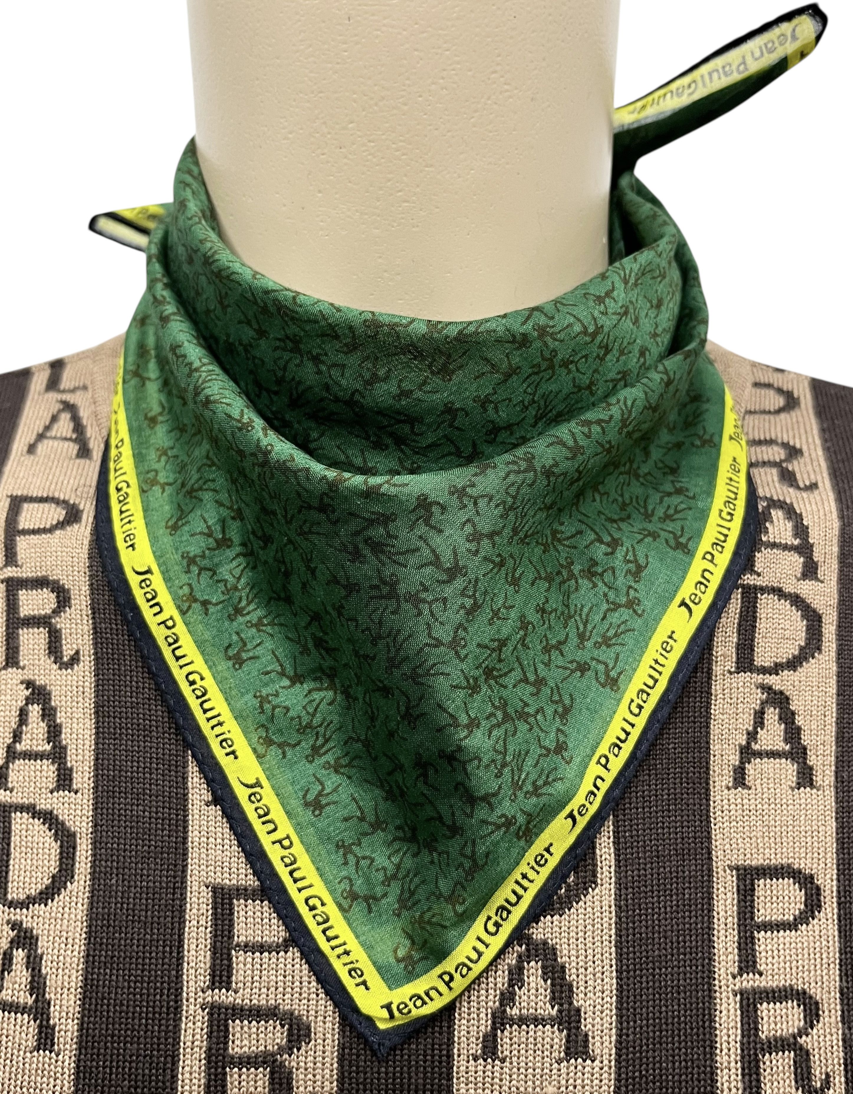 Jean Paul Gaultier JEAN PAUL GAULTIER Neckerchief Handkerchief Pocketsquare Size ONE SIZE - 5 Thumbnail