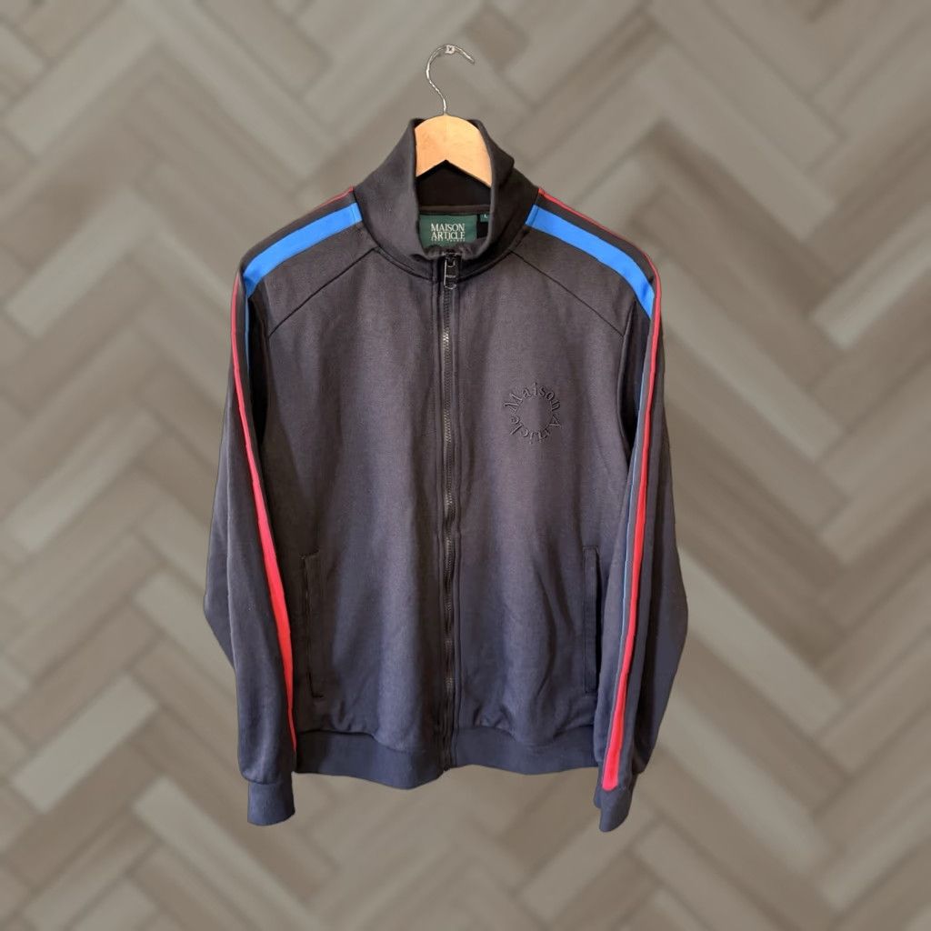 Vintage Maison Artticle Mens Black Full Zip Mock Neck Sweatshirt Size Large Size US L / EU 52-54 / 3 - 1 Thumbnail