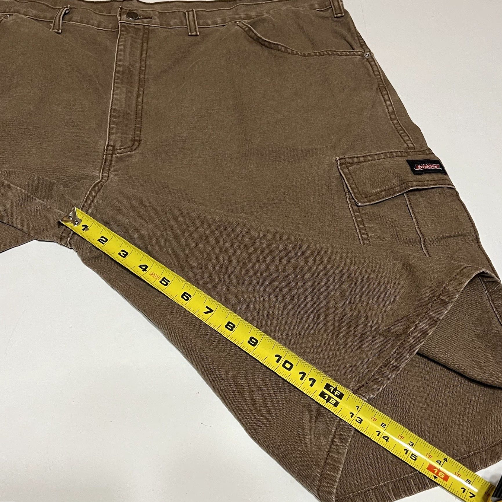 Dickies Dickies Mens Canvas Cargo Work Shorts 44x13 Brown Size US 44 / EU 60 - 5 Thumbnail