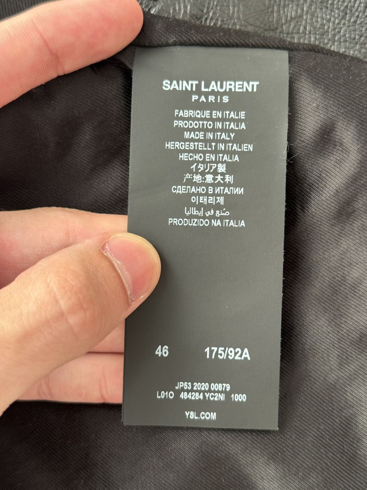 Saint Laurent Paris Saint Laurent Leather Jacket L01 46 Size US S / EU 44-46 / 1 - 5 Thumbnail