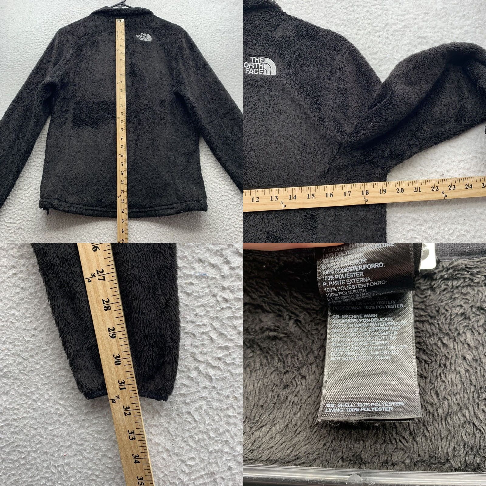 The North Face The North Face Faux Fur Jacket Small Black Fuzzy Fleece Hiking Outdoor Casual Size S / US 4 / IT 40 - 8 Thumbnail