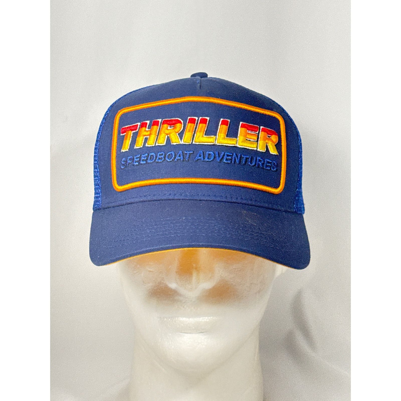 Other Vintage Style Blue/Orange Mesh Trucker Hat DYC Snapback Size ONE SIZE - 1 Thumbnail