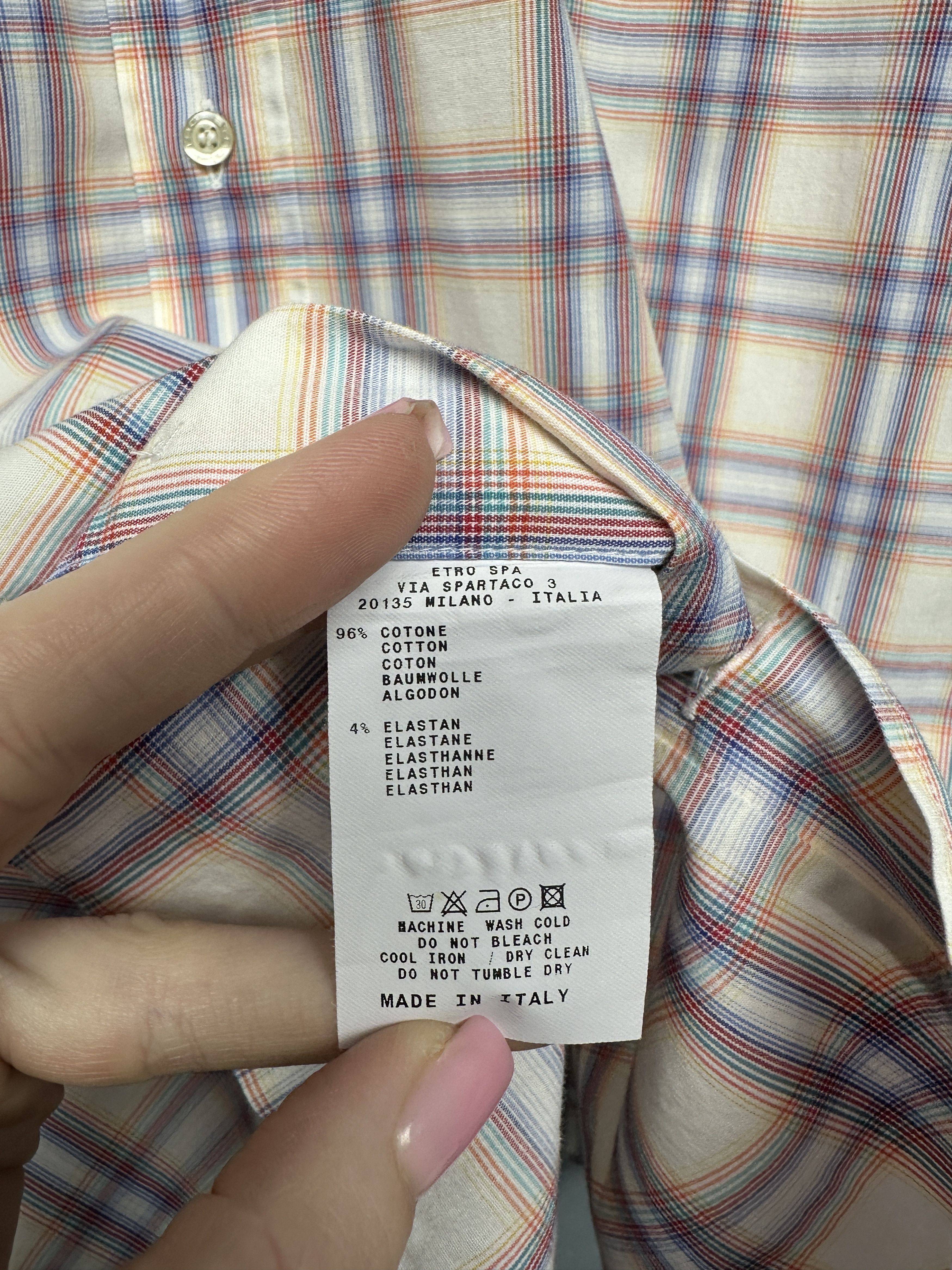 Etro Etro Milano Mens Long Sleeve Shirt Size US L / EU 52-54 / 3 - 4 Thumbnail
