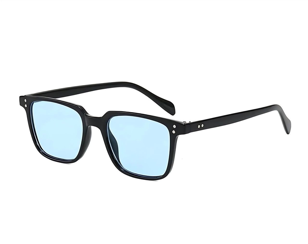 Other Rectangle Tony Stark Sunglasses Men Blue Lens Brand Designer Size ONE SIZE - 4 Thumbnail
