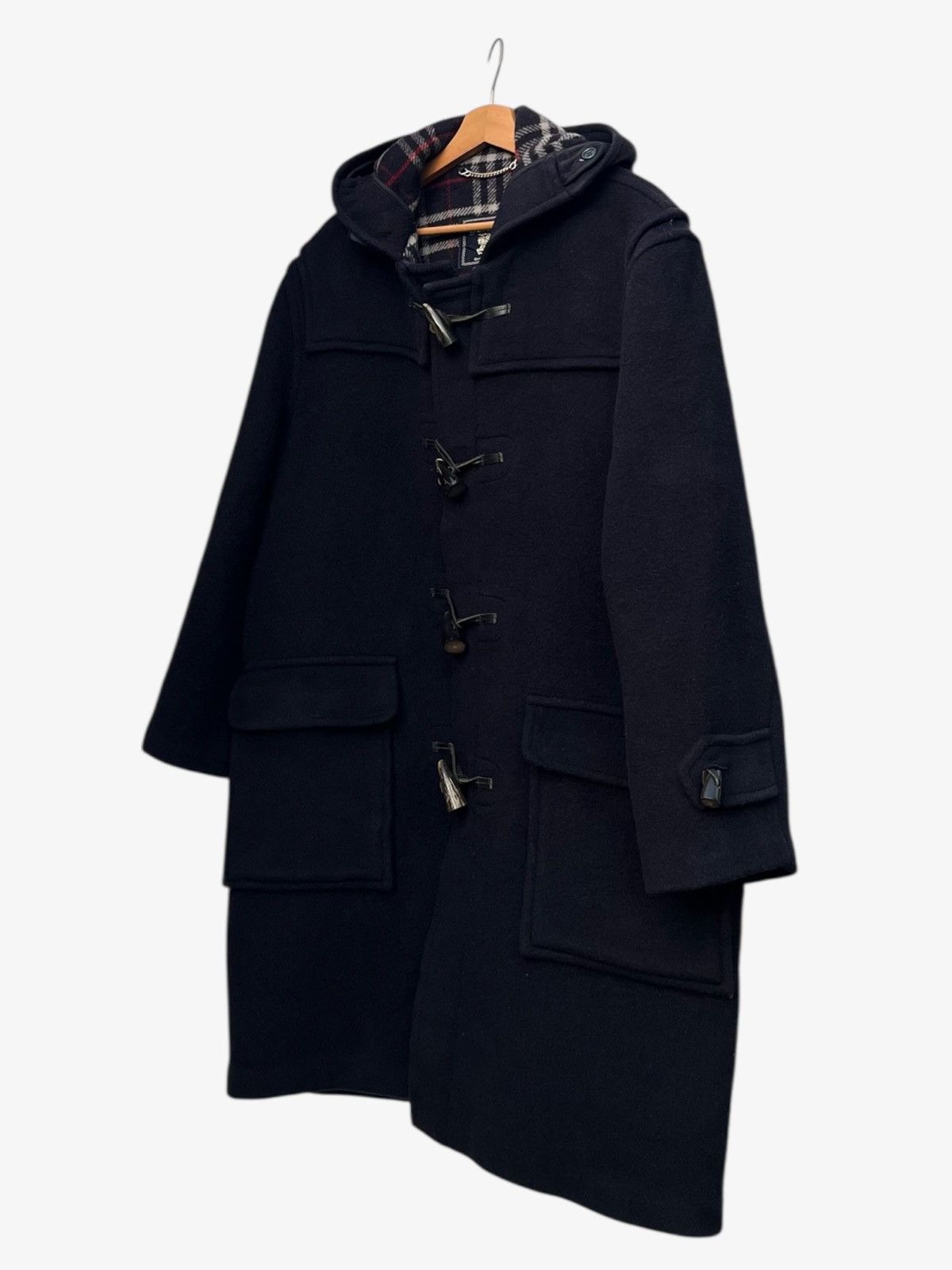 Burberry Vintage Burberrys Navy Wool Duffle Coat Size US S / EU 44-46 / 1 - 6 Thumbnail