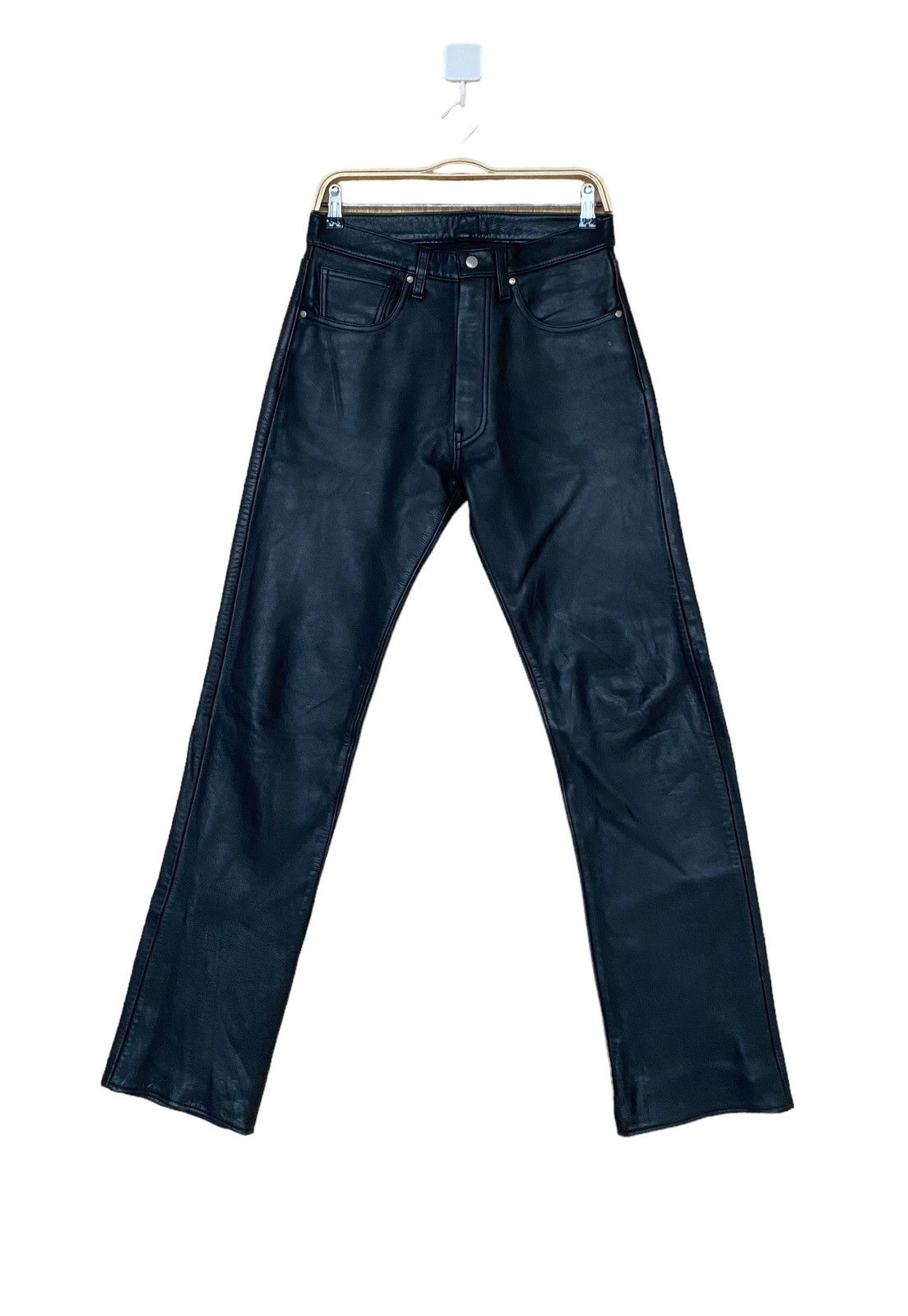 Vintage Vintage Brand Andian Motorcycle Leather Pants 1990s Size US 30 / EU 46 - 1 Thumbnail