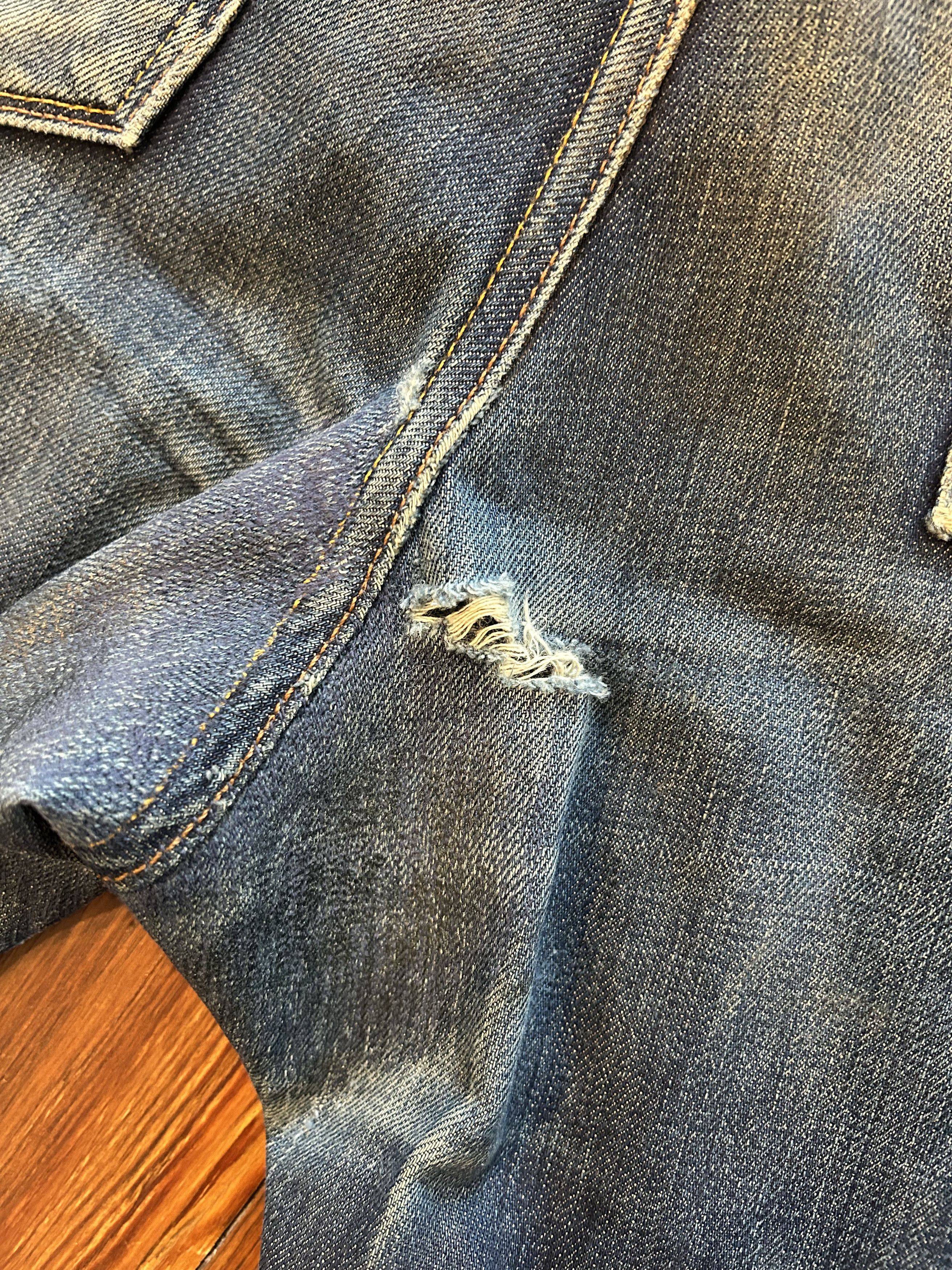 Railcar Fine Goods Railcar Straight Leg Raw Selvedge Denim Jeans Size US 35 - 17 Thumbnail