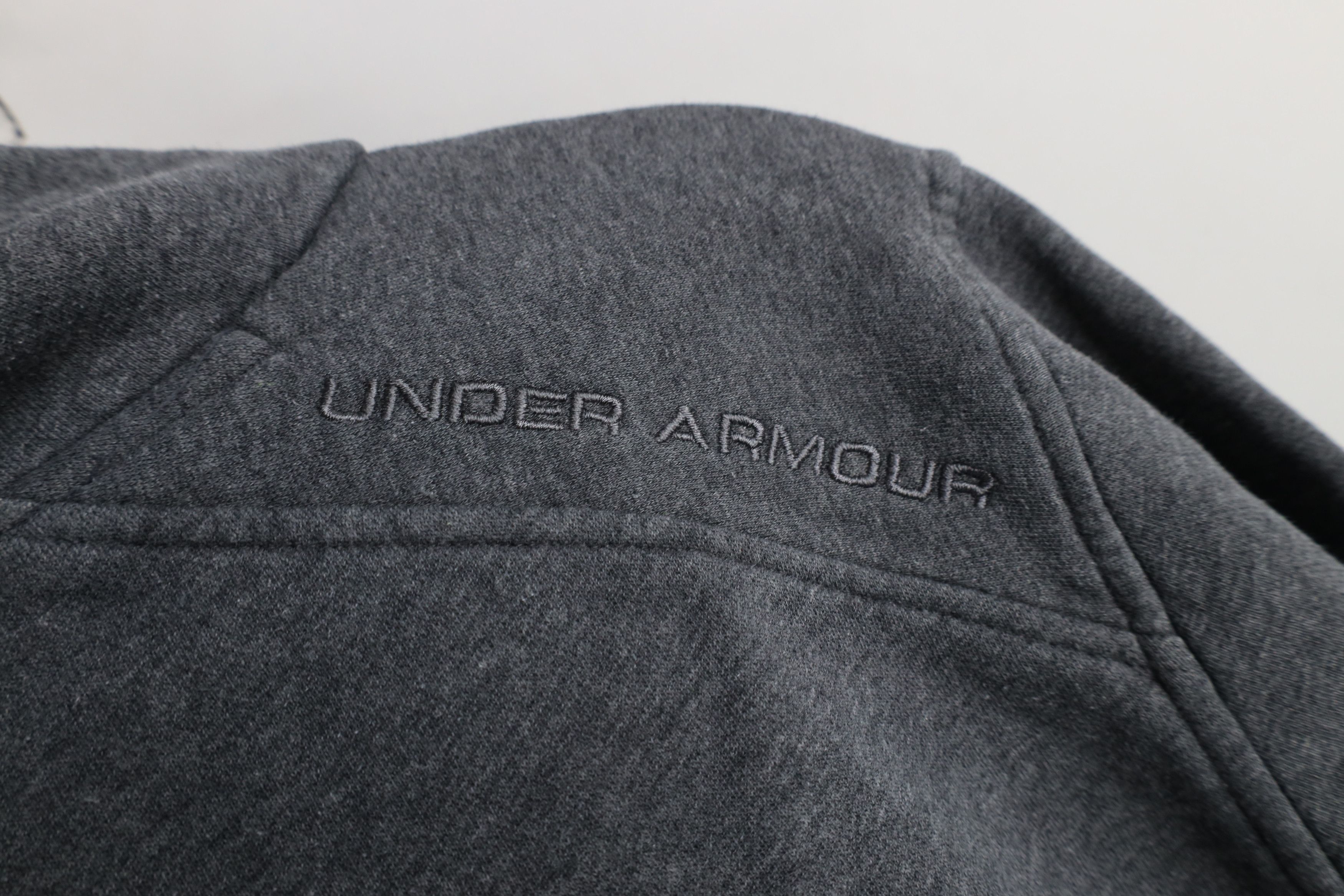 Under Armour × Vintage Vintage Y2K Under Armour Loose Fit Hoodie Sweatshirt Gray Size US L / EU 52-54 / 3 - 10 Thumbnail