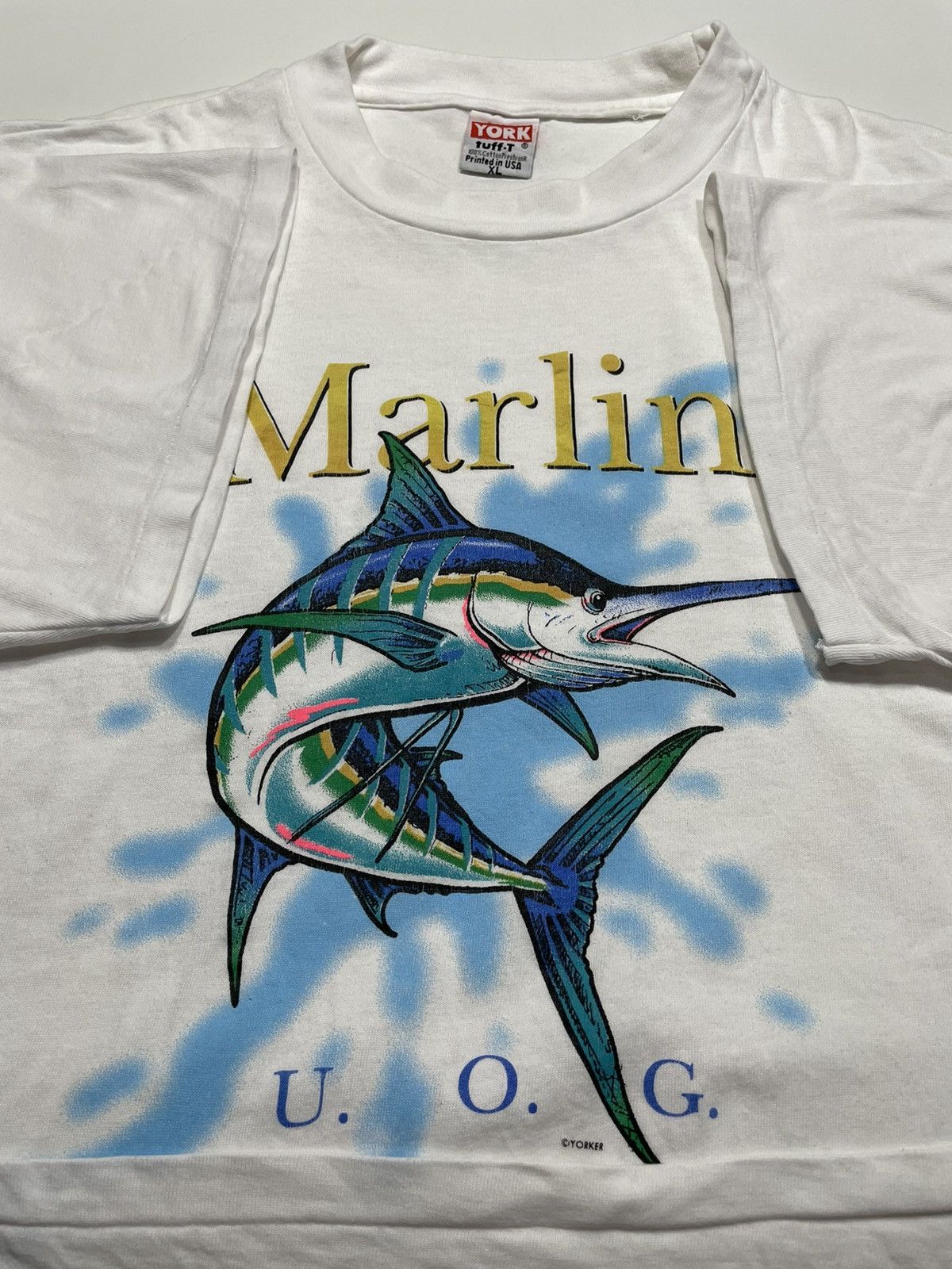 Vintage Vintage 90s Marlin Yorker copyright single stitch cuff Size US XL / EU 56 / 4 - 8 Thumbnail