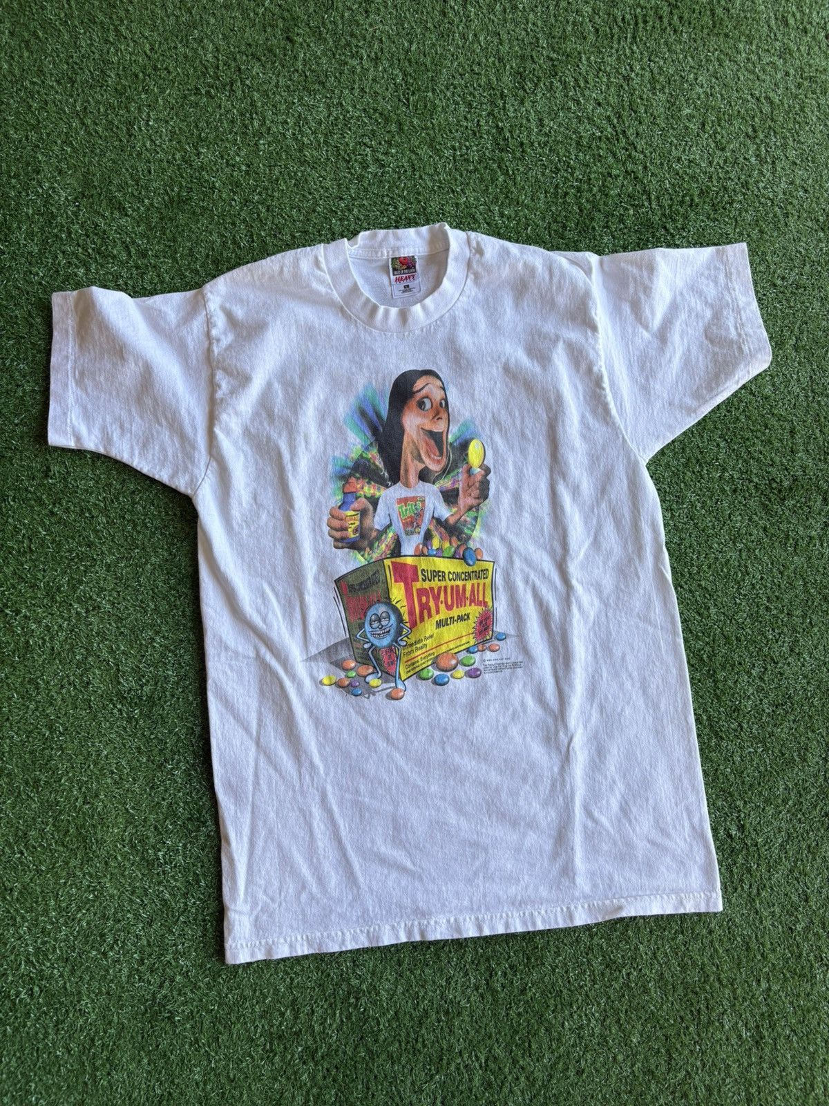 Vintage Vintage 1996 Dog Eats Dog Cereal Promo Stoner T-Shirt Size US L / EU 52-54 / 3 - 1 Thumbnail