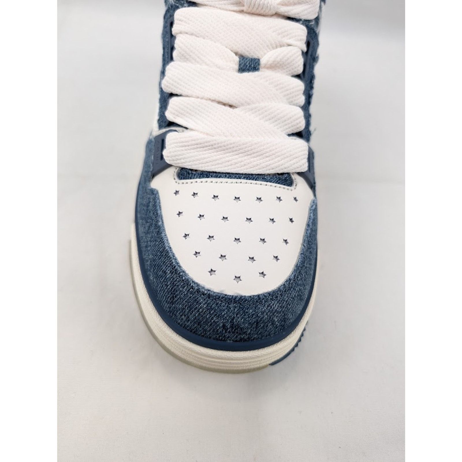 Amiri o1rshd1 Vintage Denim MA-1 Sneakers in Washed Indigo Size US 8 / EU 41 - 5 Thumbnail