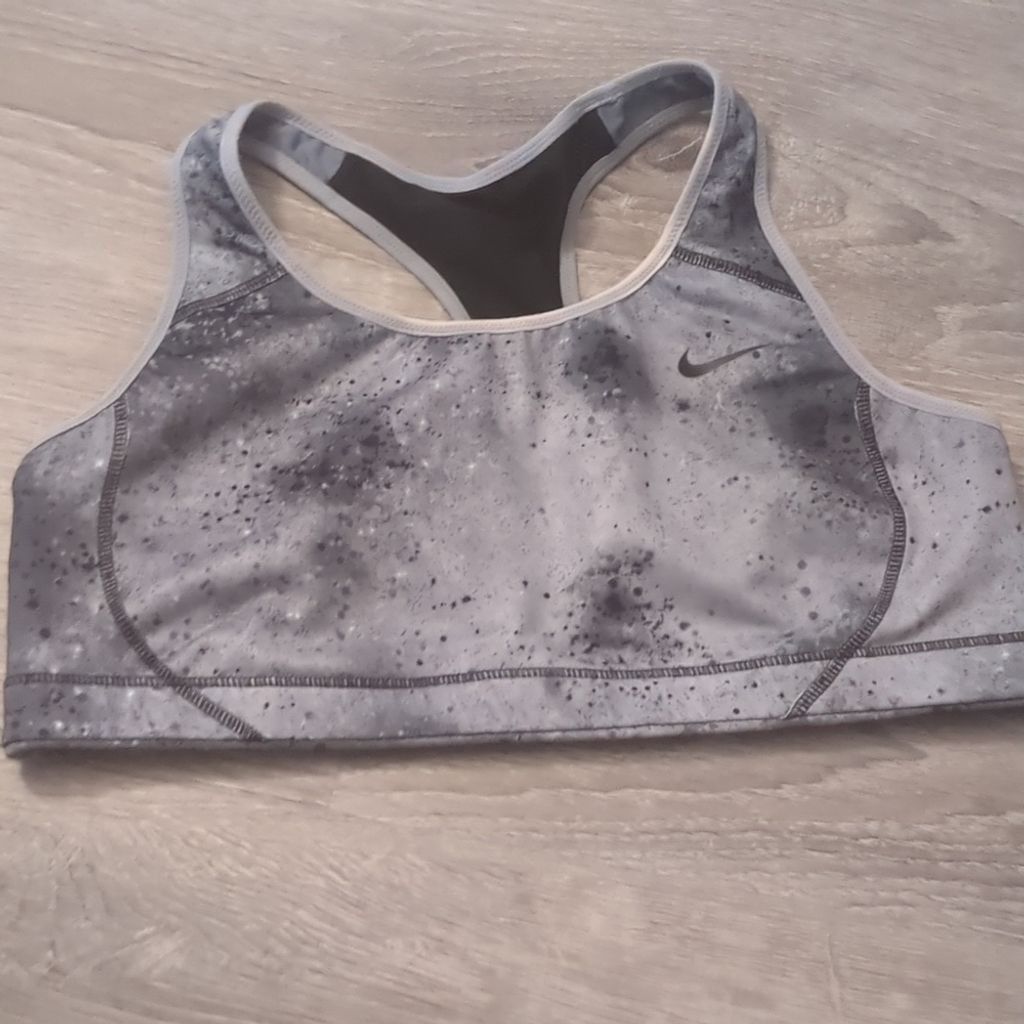 Nike Nike black gray sports bra size large Size ONE SIZE - 1 Thumbnail
