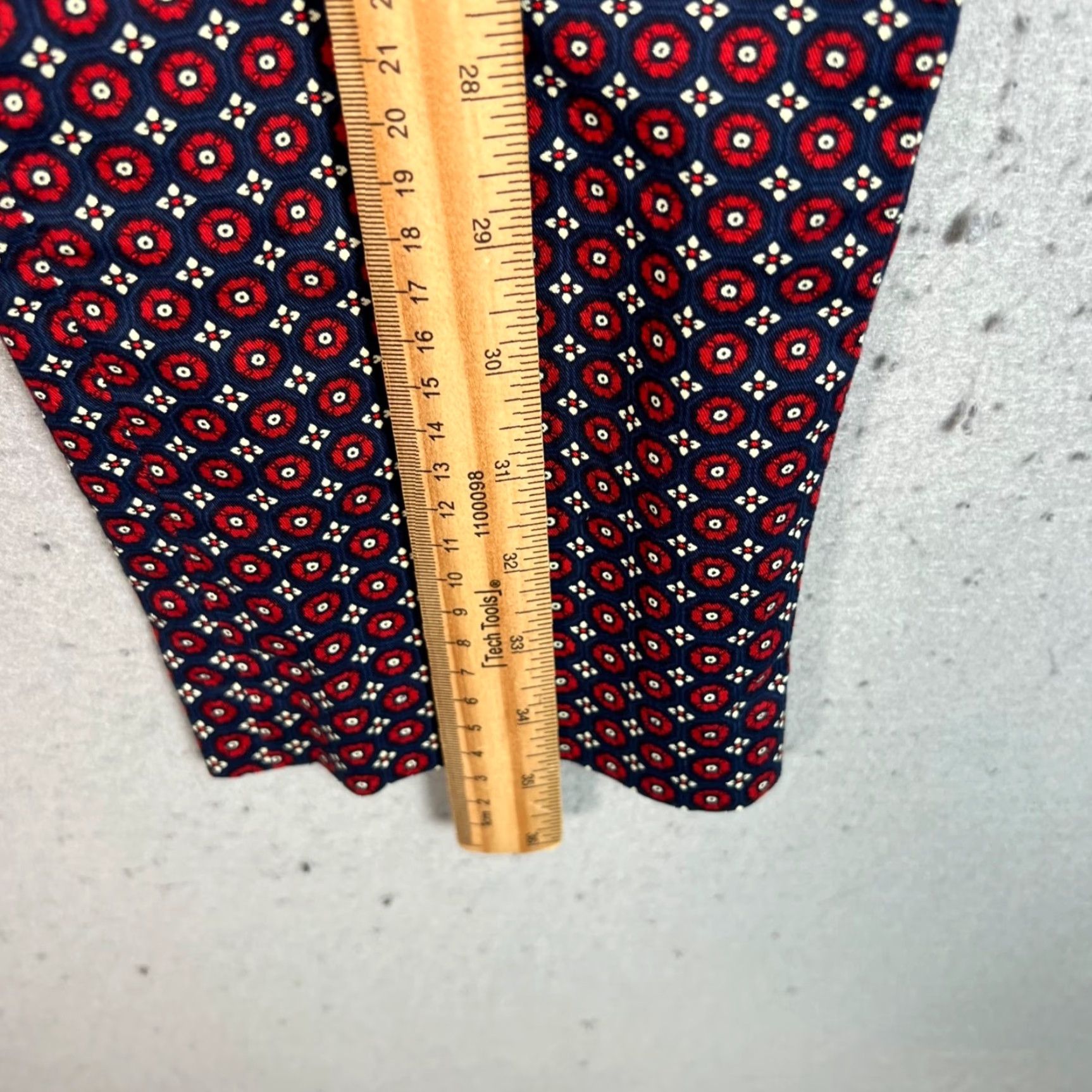 Tommy Hilfiger Tommy Hilfiger Pants Slim Fit Mid-Rise Blue Red Cotton Blend Size 6 Womens Size 28" / US 6 / IT 42 - 7 Thumbnail