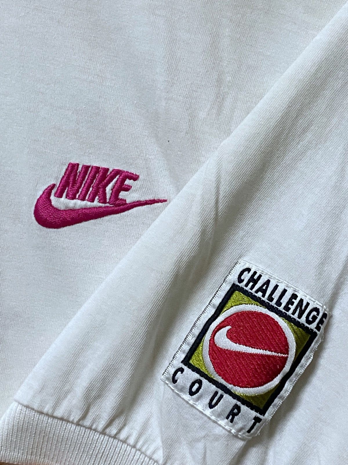 Nike × Vintage Vintage 90s NIKE Challenge Court Andre Agassi Tennis Player Size US XL / EU 56 / 4 - 4 Thumbnail