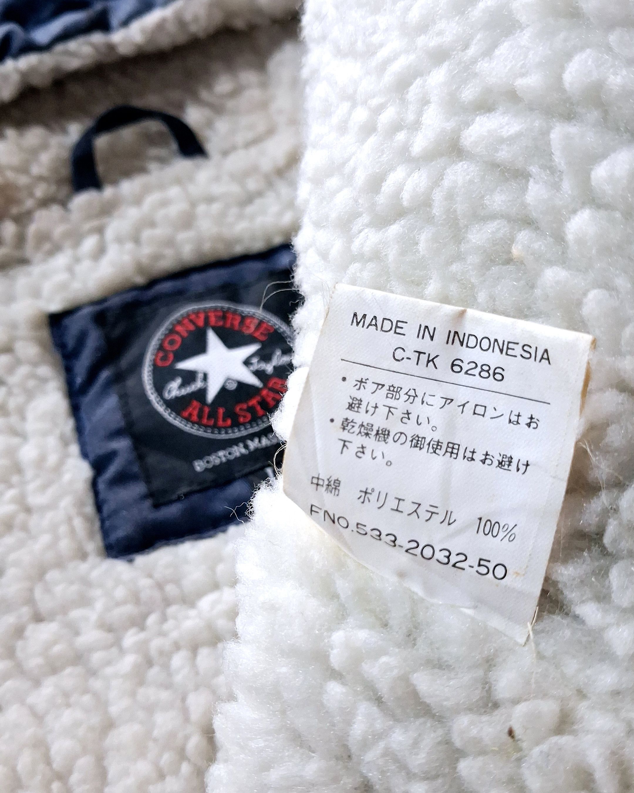 Converse CONVERSE EMBROIDERED SHERPA LINED HOODED NYLON JACKET Size US XXL / EU 58 / 5 - 15 Thumbnail