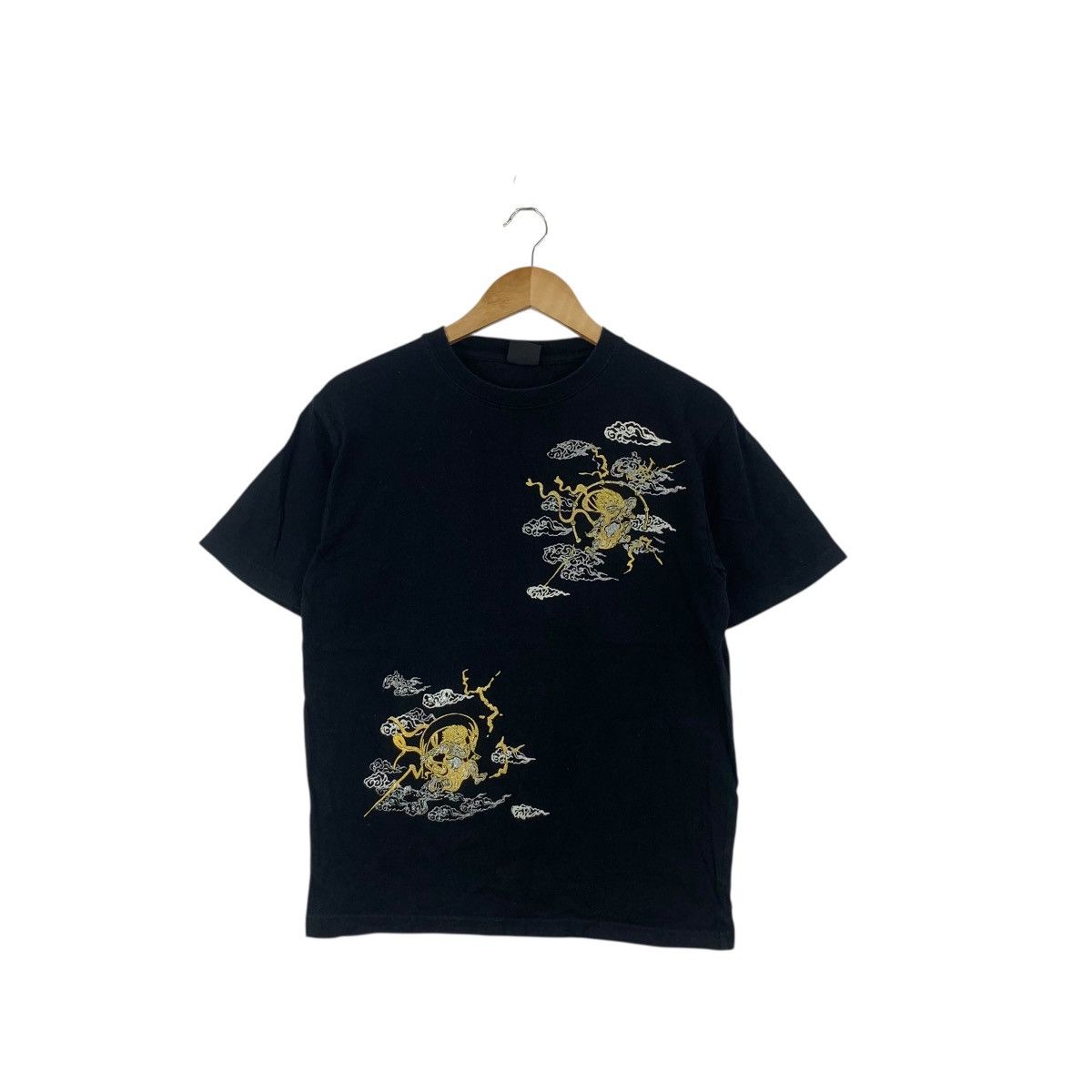 Vintage Vintage JAPAN TRADITIONAL SUKAJAN Fujin Raijin Tee Shirt Top Size US L / EU 52-54 / 3 - 3 Thumbnail