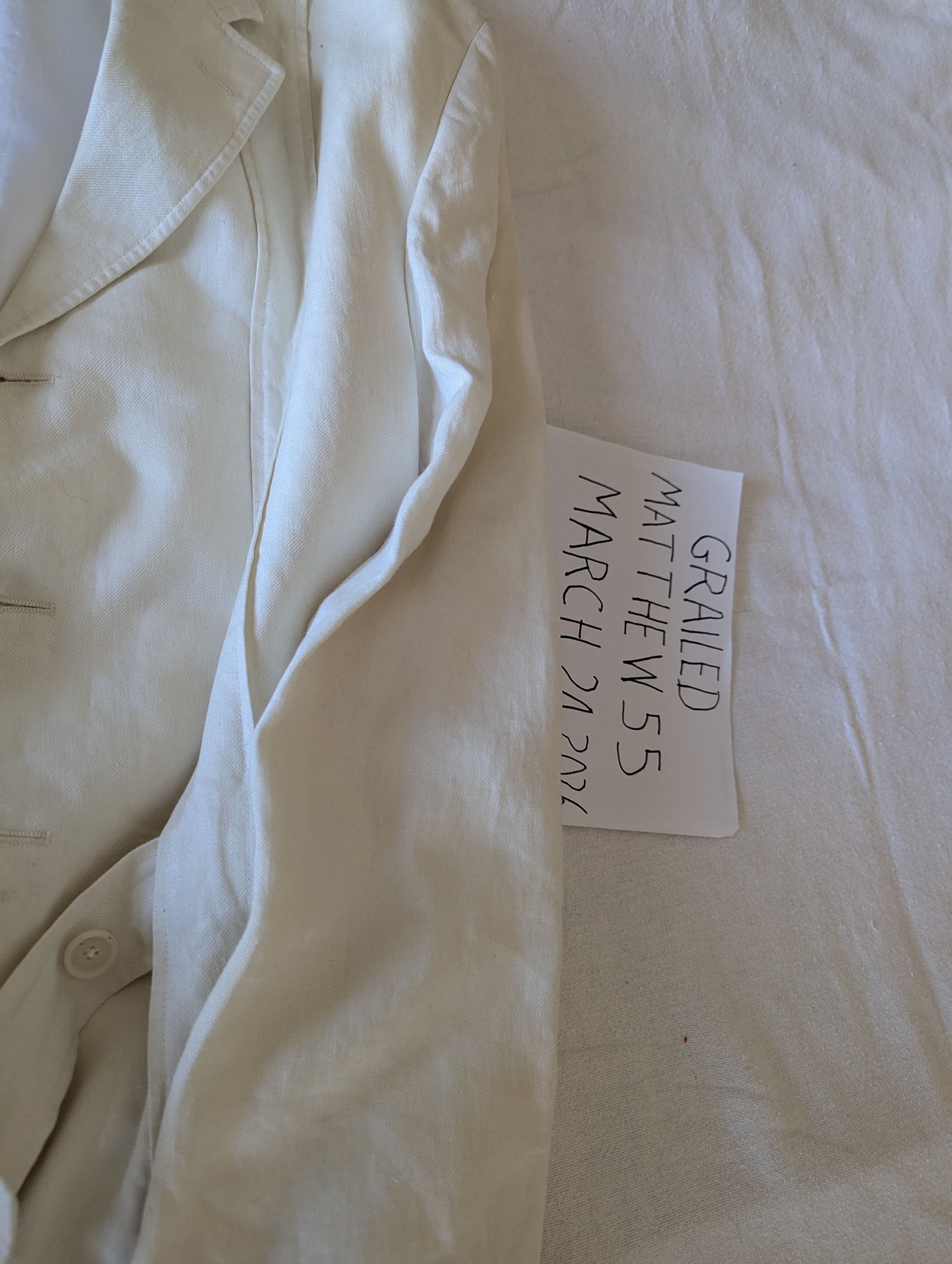 Polo Ralph Lauren Vintage Italian Linen Jacket Size 44L - 3 Thumbnail
