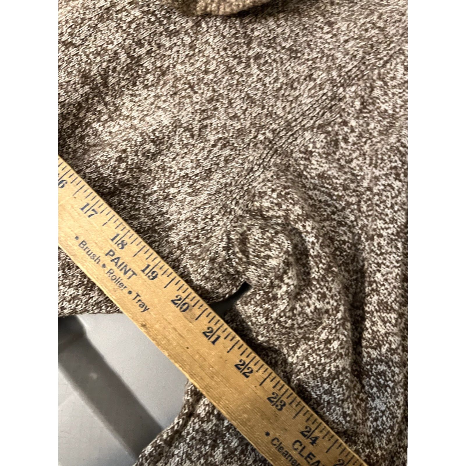 Gap VINTAGE Gap Mens Large Heather Brown 1/4 Button Long Sleeve Knit Sweater Henley Shirt Size US L / EU 52-54 / 3 - 5 Thumbnail