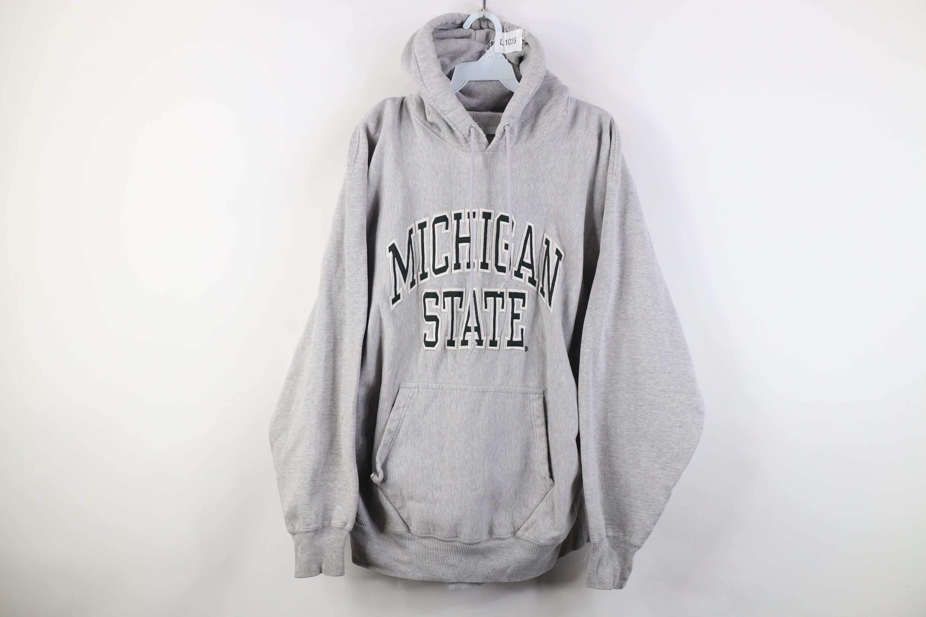 Vintage Vintage 90s Heavy Michigan State University Sweatshirt Size US L / EU 52-54 / 3 - 1 Thumbnail