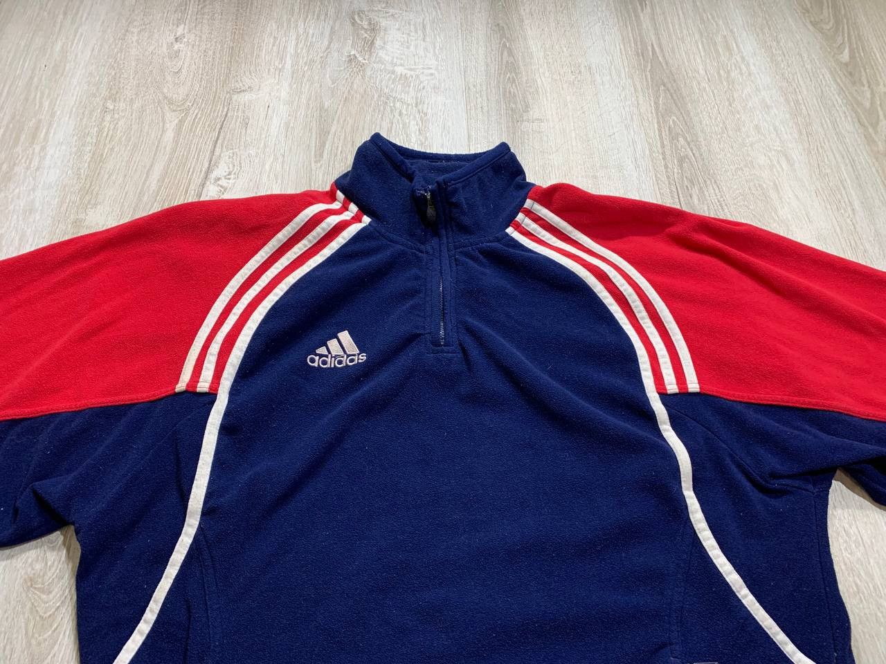 Vintage Mens vintage fleece jacket Adidas Size L Size US L / EU 52-54 / 3 - 3 Thumbnail