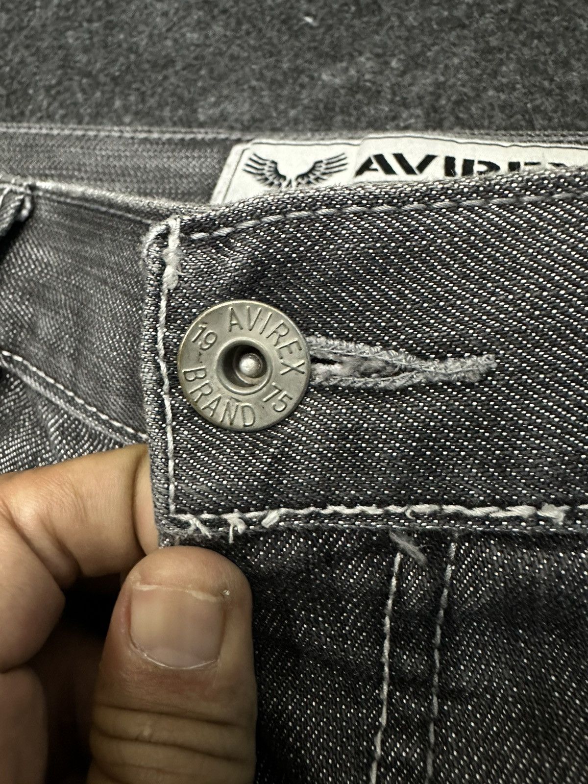 Avirex Avirex Baggy Washed Denim Size 36 F32 Size US 36 / EU 52 - 7 Thumbnail