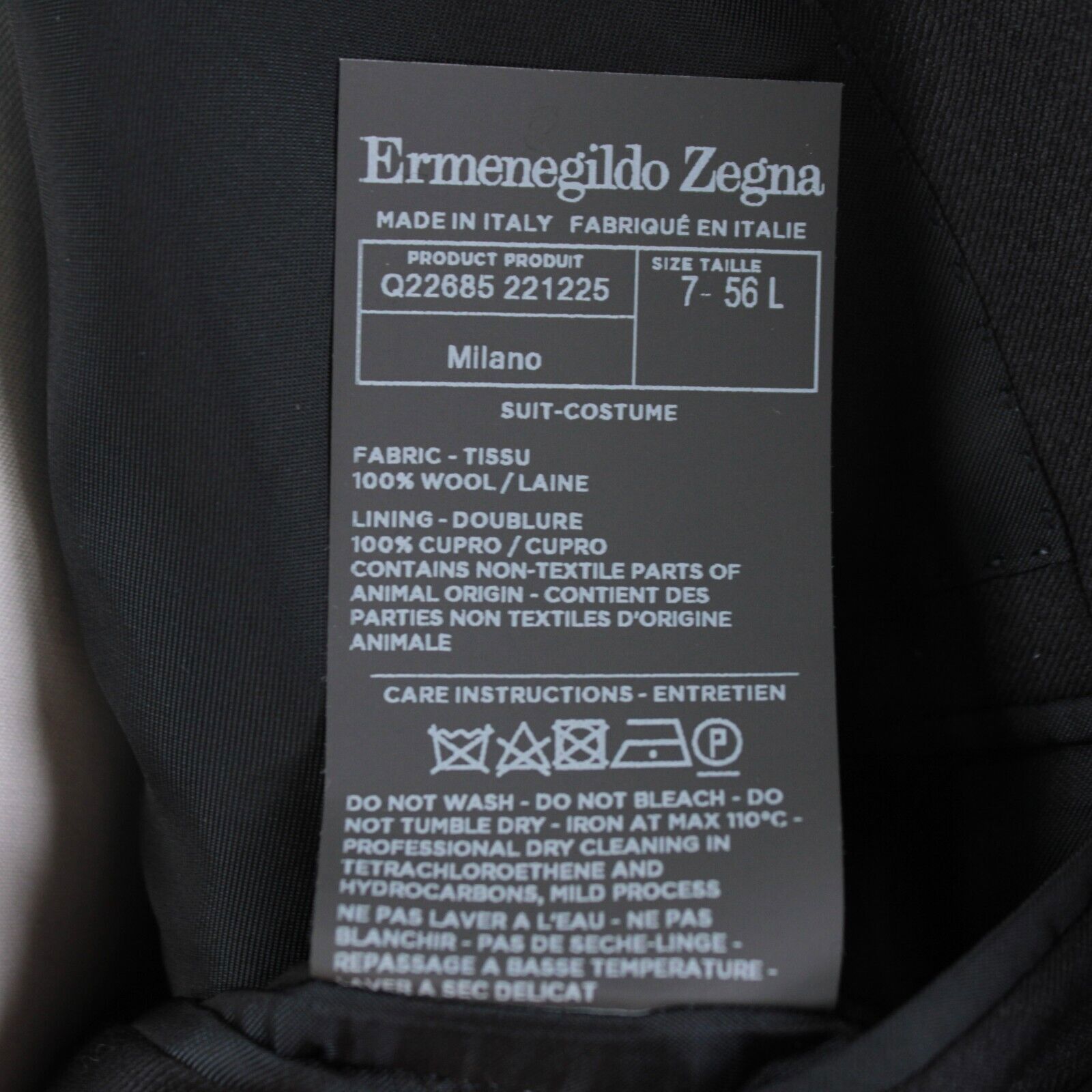 Ermenegildo Zegna Ermenegildo Zegna Suit Size US 46 Long in Blue Size 46R - 9 Thumbnail