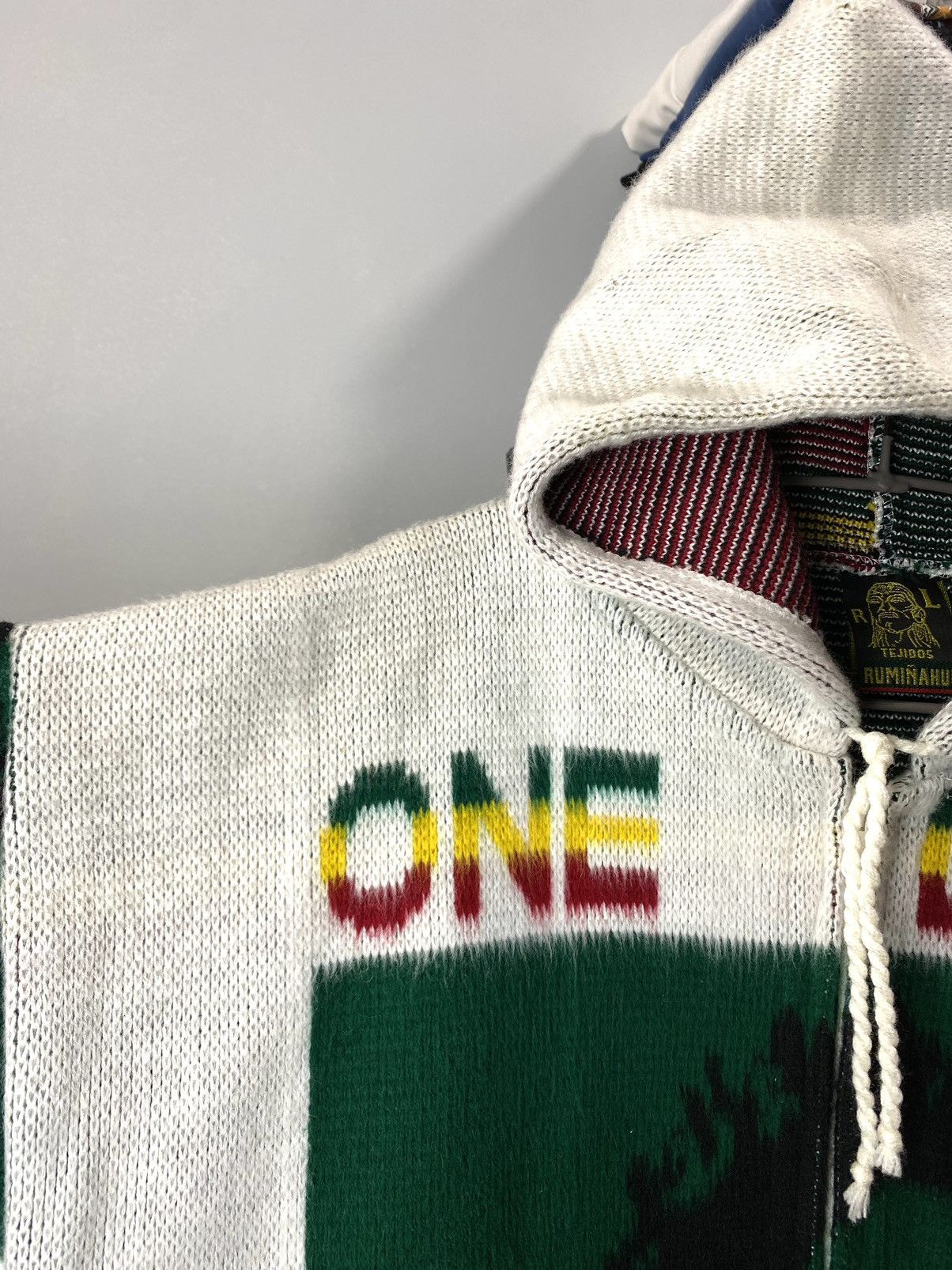 Bob Marley 💥Rare! Vintage Bob Marley Full Knit Heavy Hoodie Jacket Size US L / EU 52-54 / 3 - 6 Thumbnail