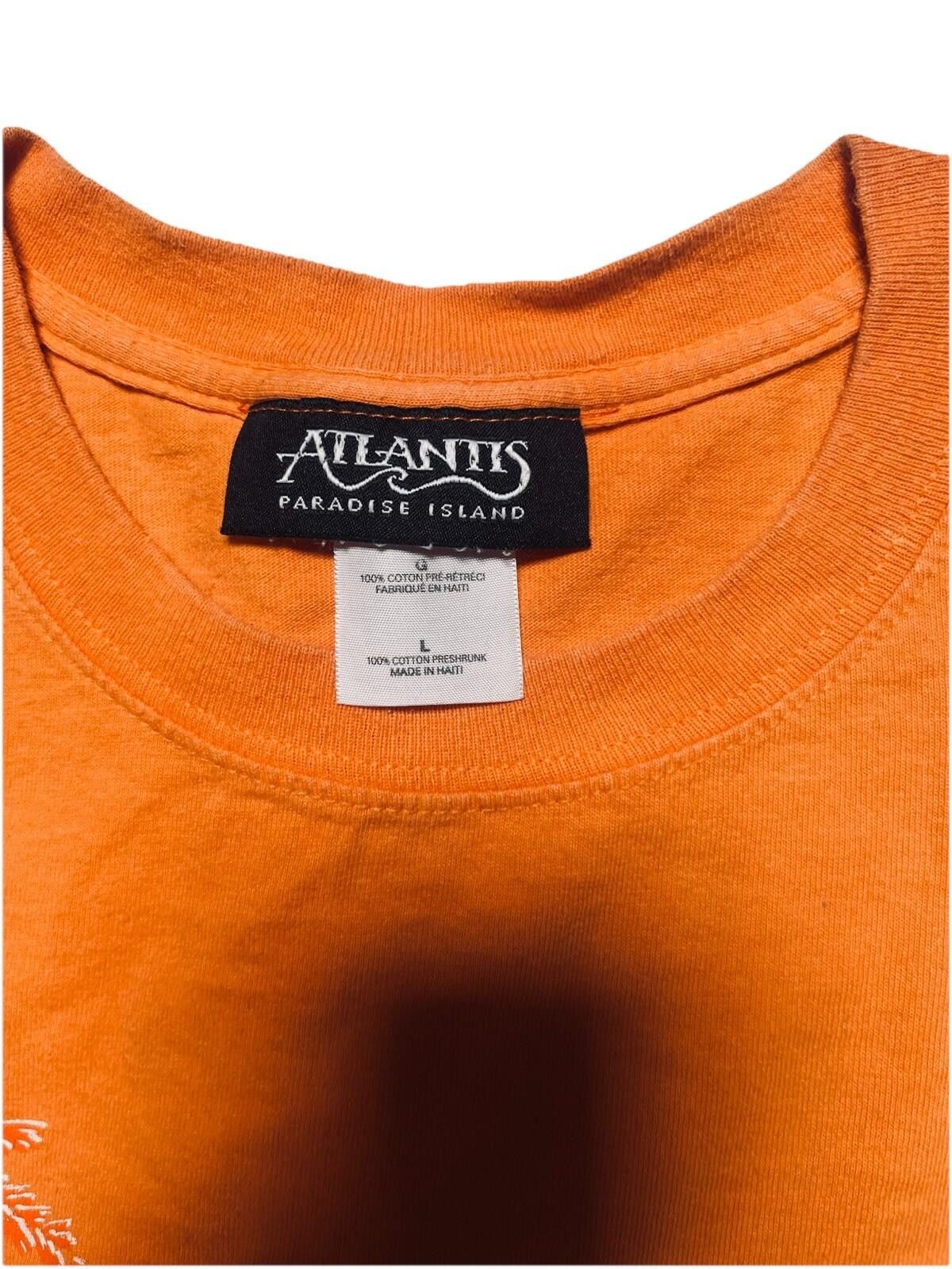 Other Atlantis Paradise Island Orange Graphic T-Shirt Size Large Size US L / EU 52-54 / 3 - 4 Thumbnail