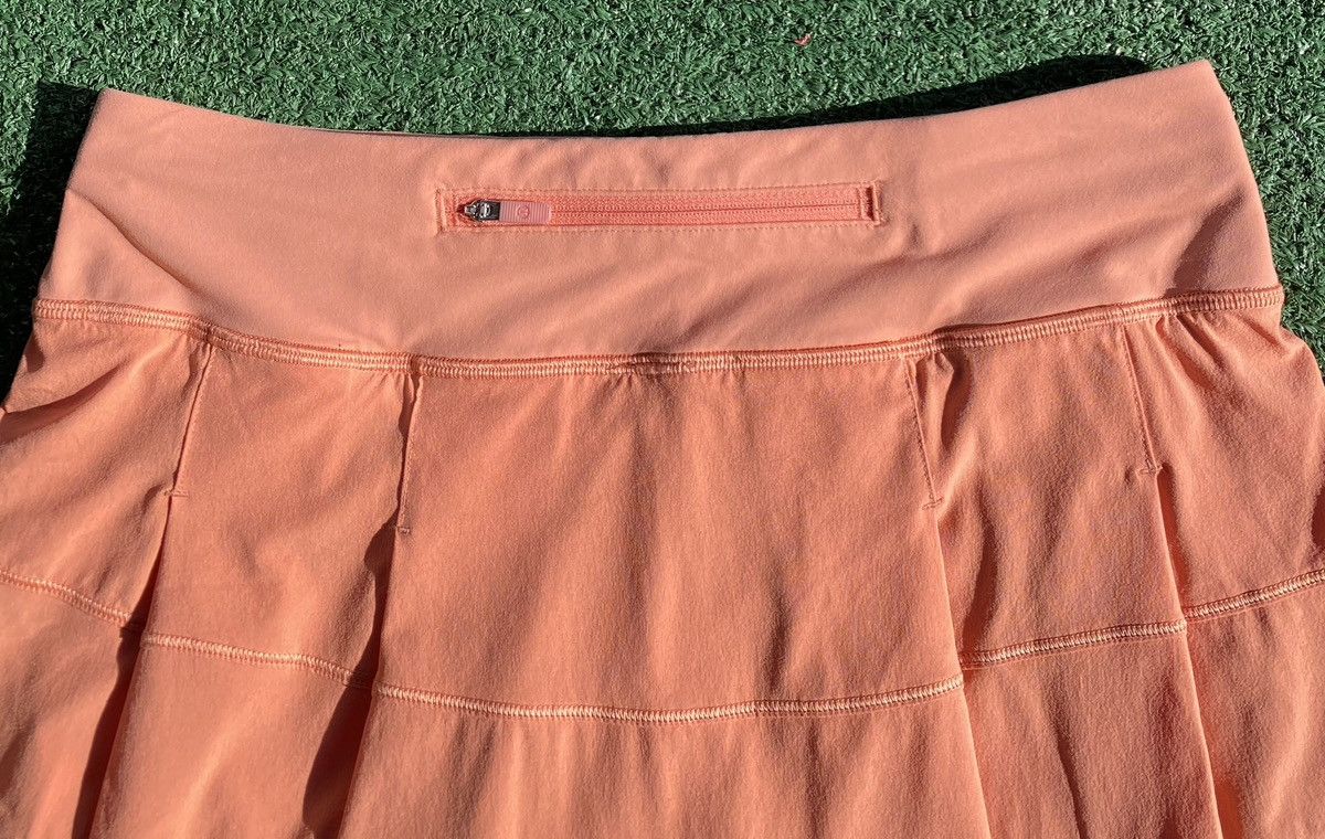 Lululemon Lululemon Pace Rival Golden Apricot Lined Tennis Skirt Skort Size 28" / US 6 / IT 42 - 4 Thumbnail