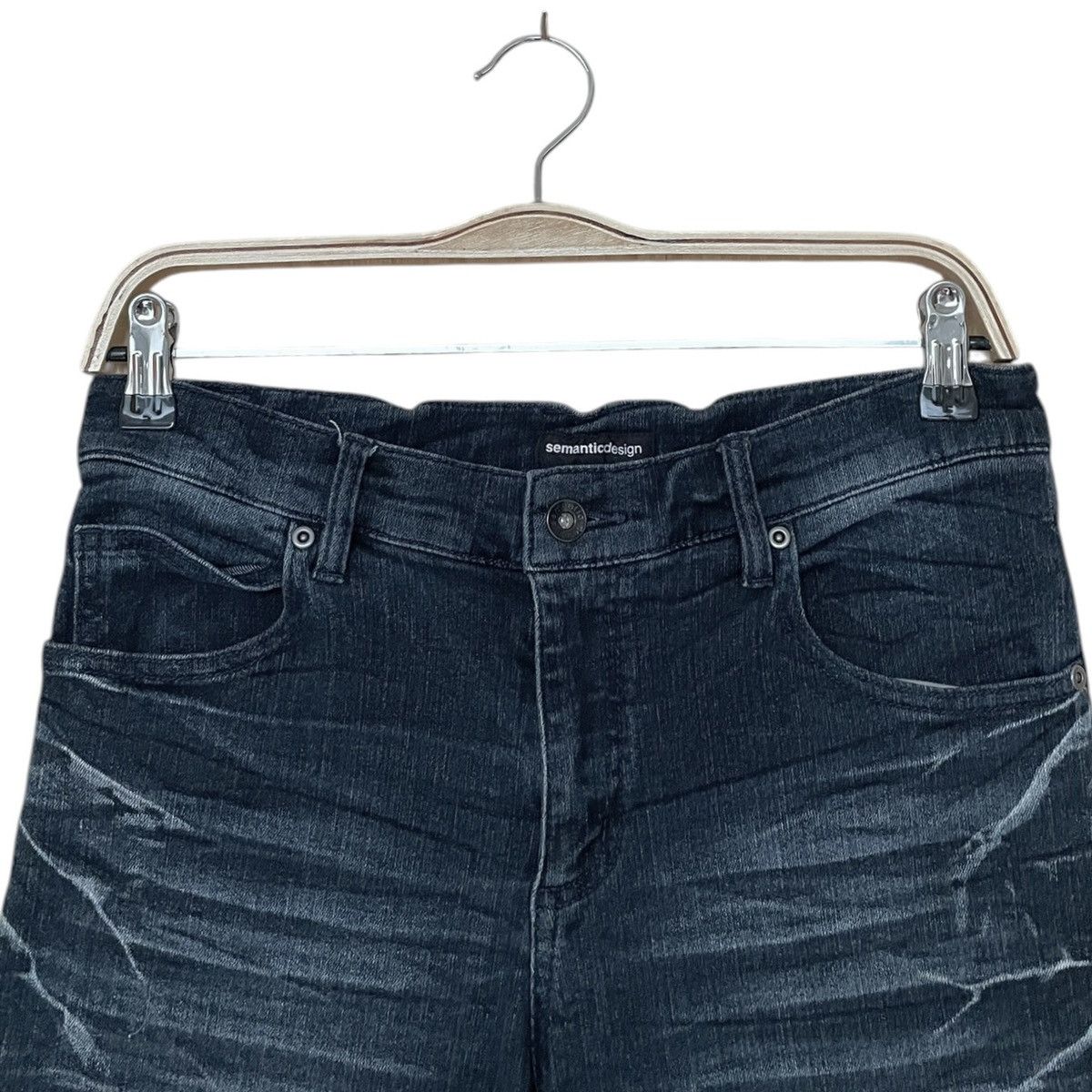Japanese Brand × Vintage × semanticdesign Vintage Japanese Brand Semantic Design Jeans 2000s Size US 29 - 3 Thumbnail
