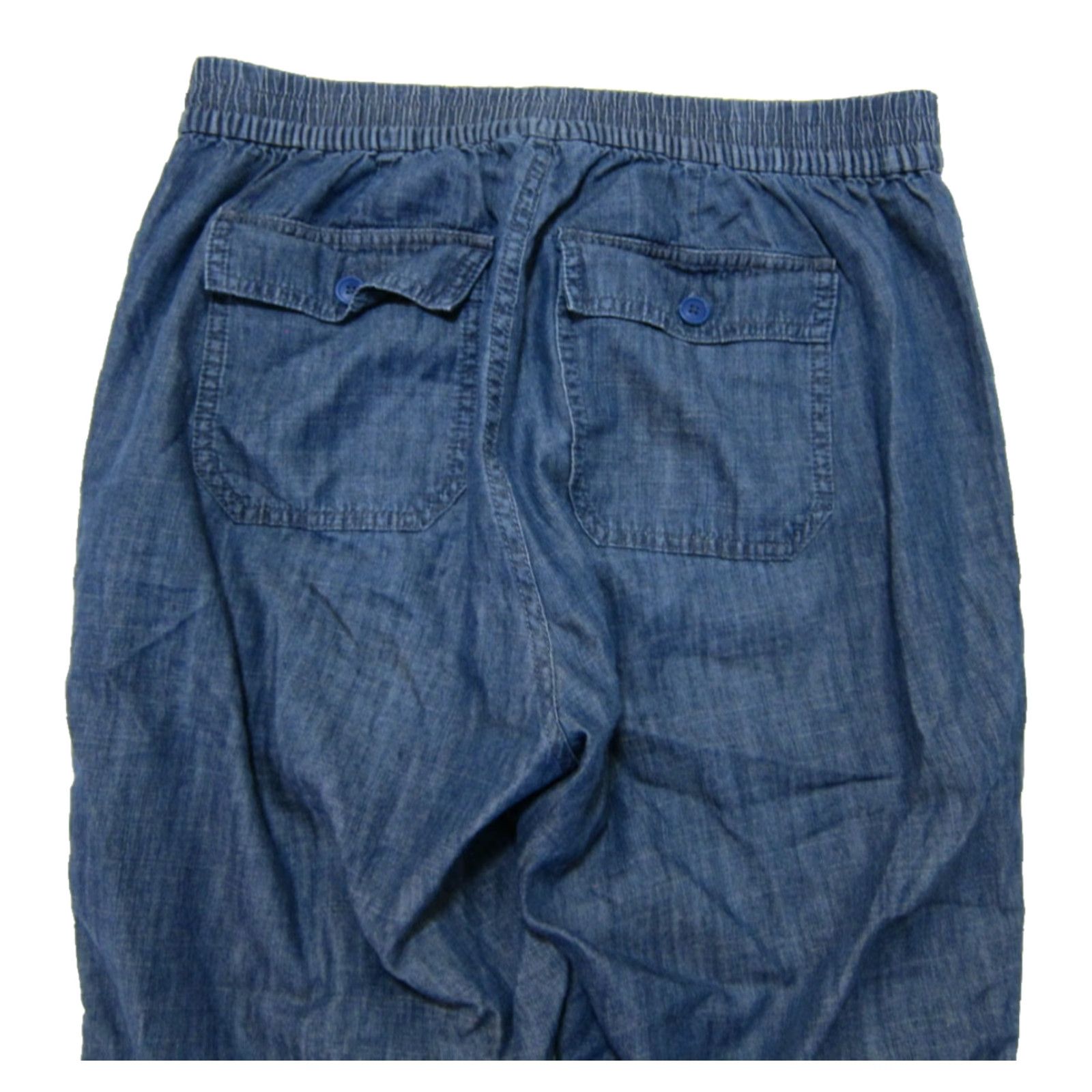 J.Crew J.Crew Cotton Rayon Blue Denim High Rise Wide Leg Flowy Pant Women Size 6/M Size 28" / US 6 / IT 42 - 5 Thumbnail