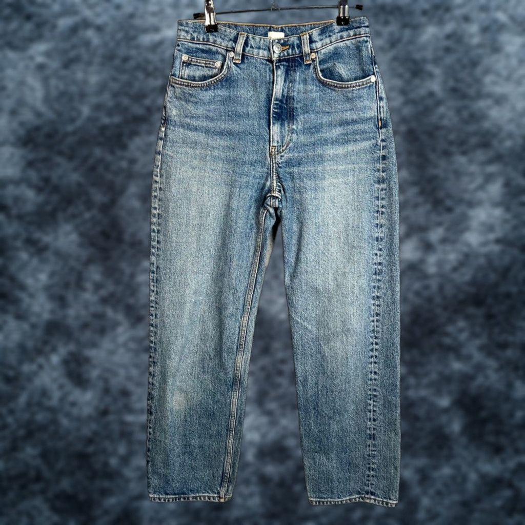 Arket VINTAGE Arket Women’s Jeans Denim 26 High-Waisted Blue Straight Leg Adult 26 Denim Blue Women Size 26" / US 2 / IT 38 - 1 Thumbnail
