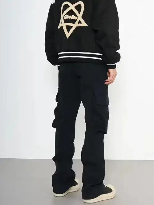 VIBE punk zipper flared cargo pants Size US 32 / EU 48 - 2 Thumbnail