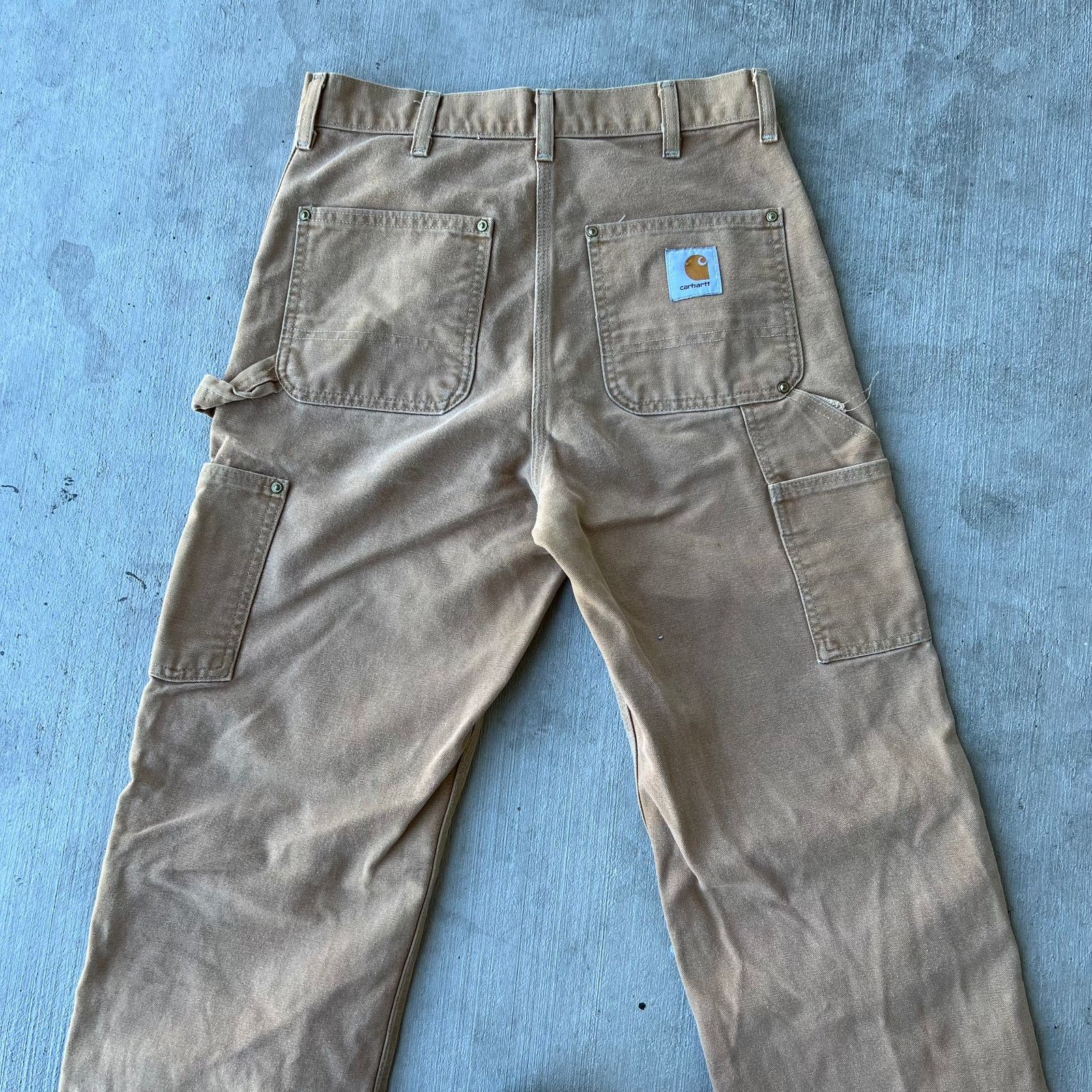 Carhartt × Vintage Carhartt brown double knee work wear carpenter pants Size US 29 - 6 Thumbnail