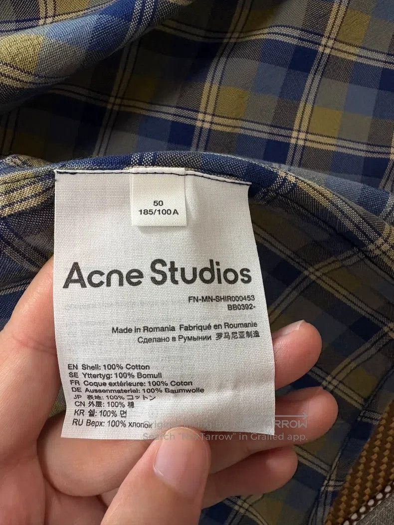 Acne Studios Acne Studios size:50 Plaid Shirt Size US XL / EU 56 / 4 - 5 Thumbnail