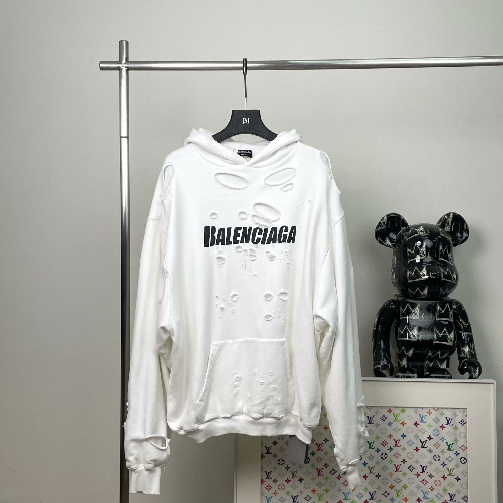 Balenciaga Balenciaga Fleece Printed Hoodie xs Men Size US XS / EU 42 / 0 - 1 Thumbnail