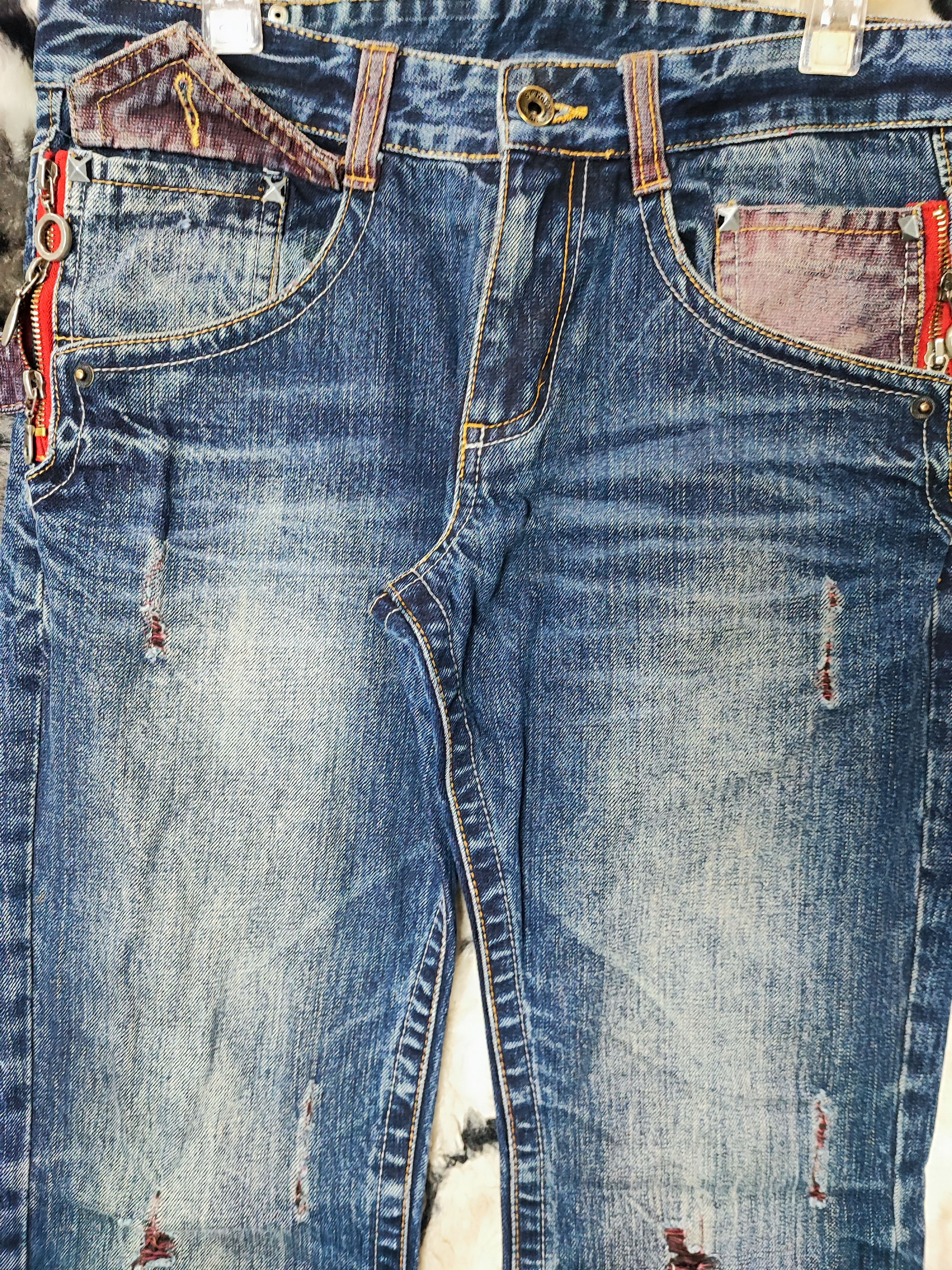 semanticdesign Semantic Design Flared Bootcut Japan Jeans Punk Distressed Size US 32 / EU 48 - 3 Thumbnail