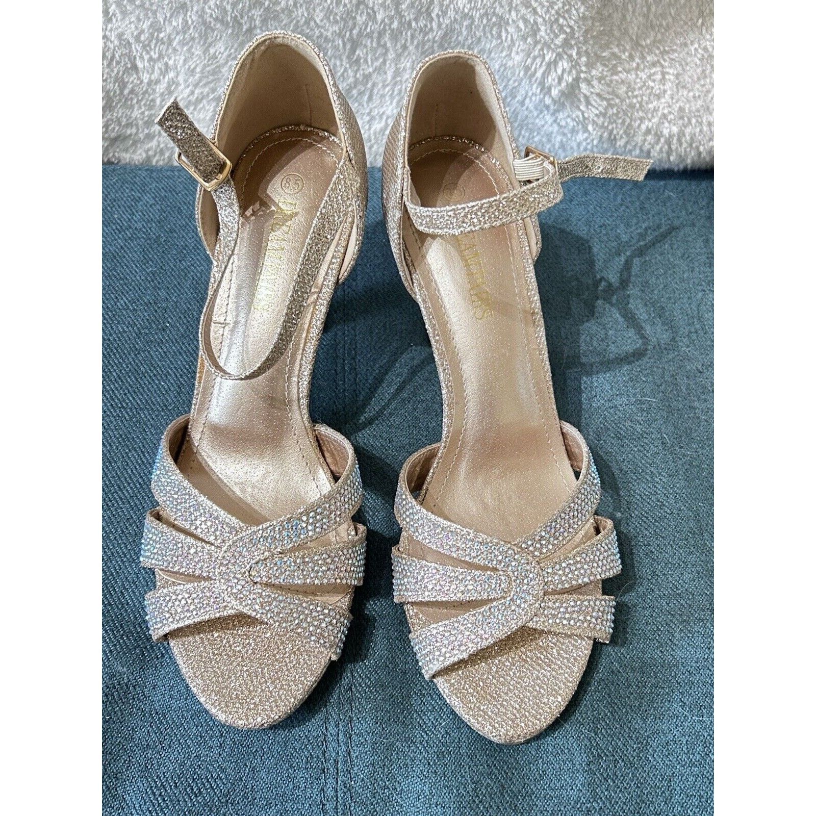 Other DREAM PAIRS Wmn Open Toe Med Heel Sandals Party Shoes Sz 8.5 Size US 8.5 / IT 38.5 - 1 Thumbnail