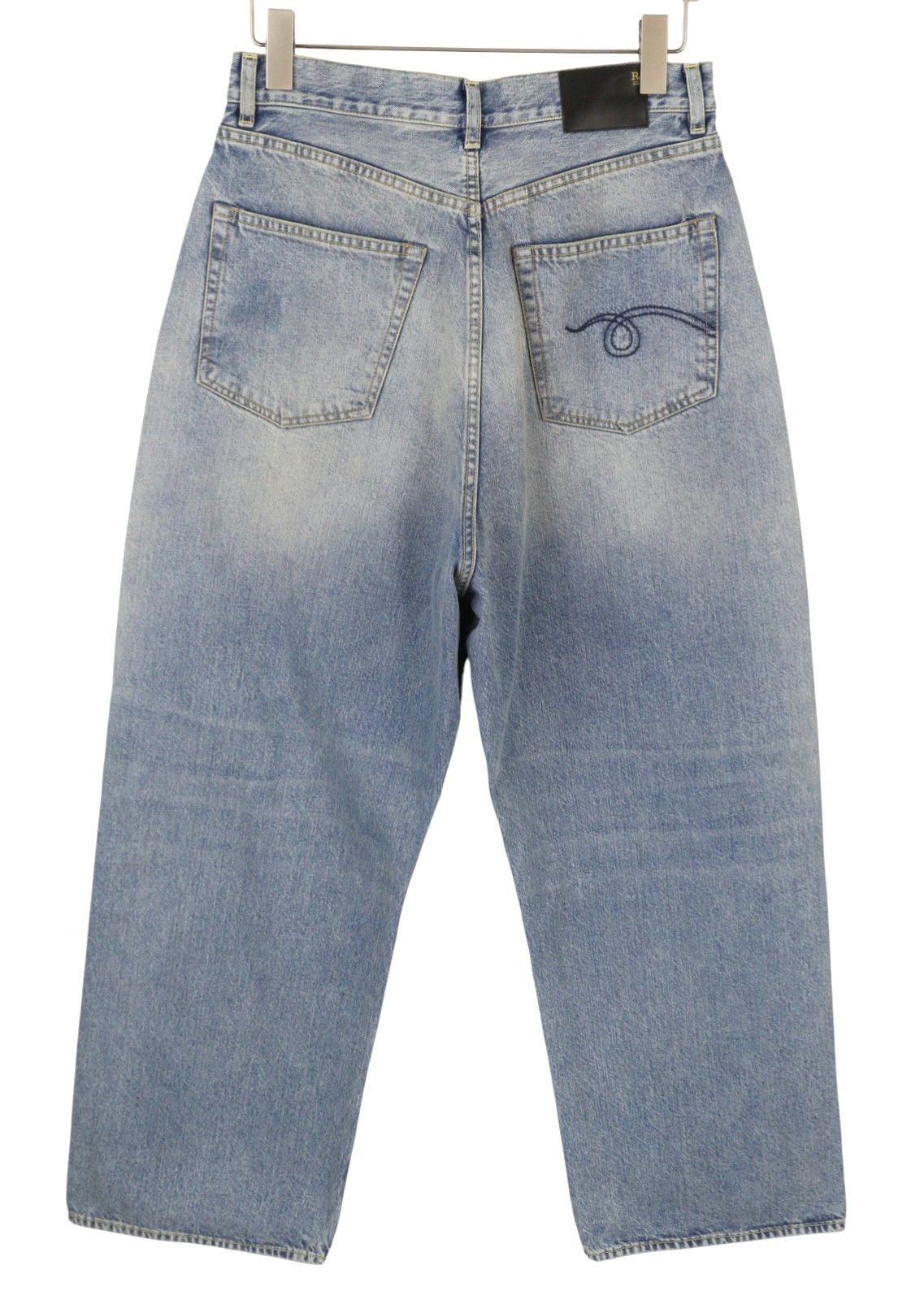 R13 VENTI 28 Veiled Blue Baggy Low Rise Jeans 88833 Size 28" / US 6 / IT 42 - 4 Thumbnail