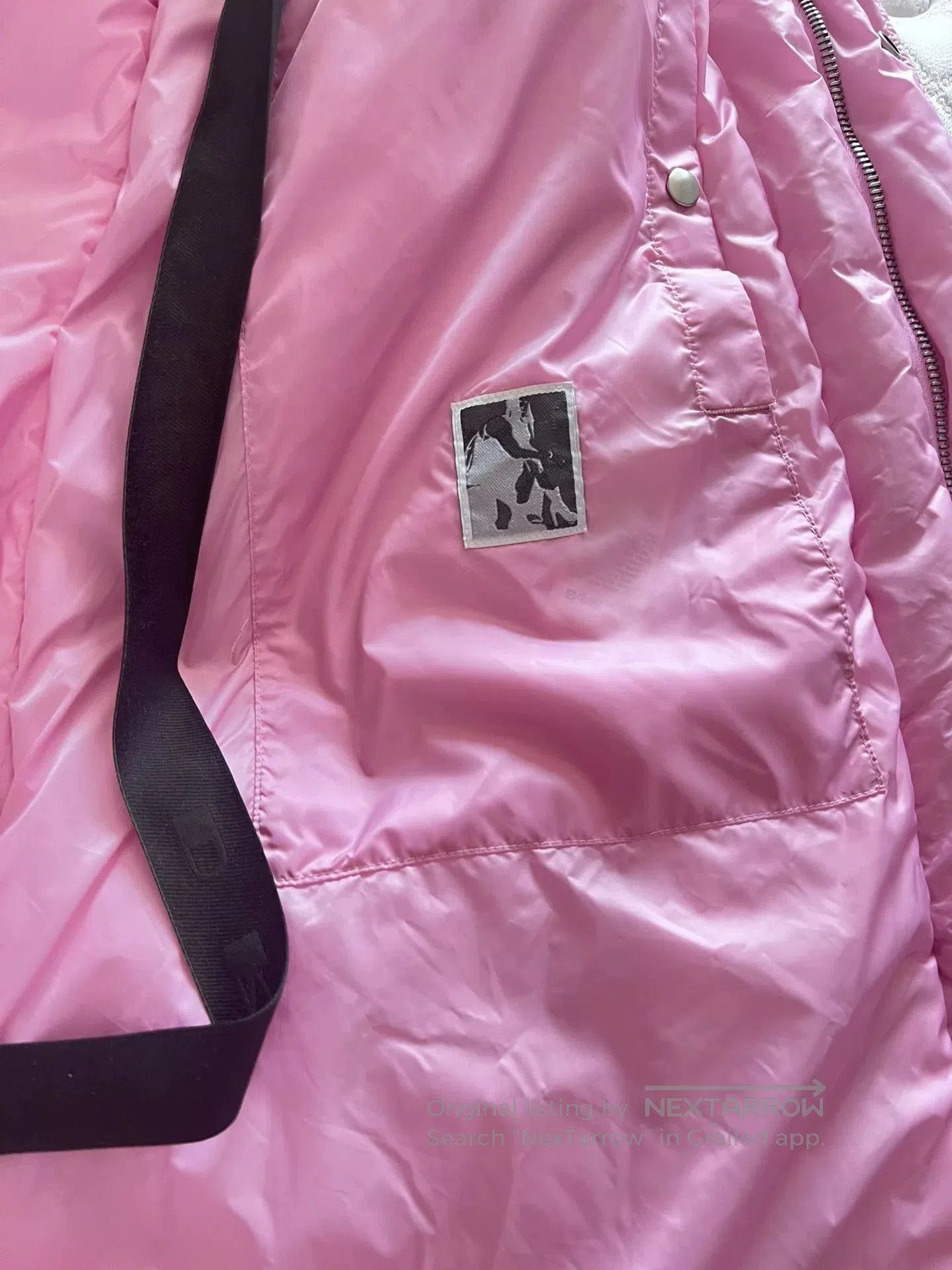 Rick Owens Rick Owens Pink Long Down Jacket. Size S / US 4 / IT 40 - 4 Thumbnail