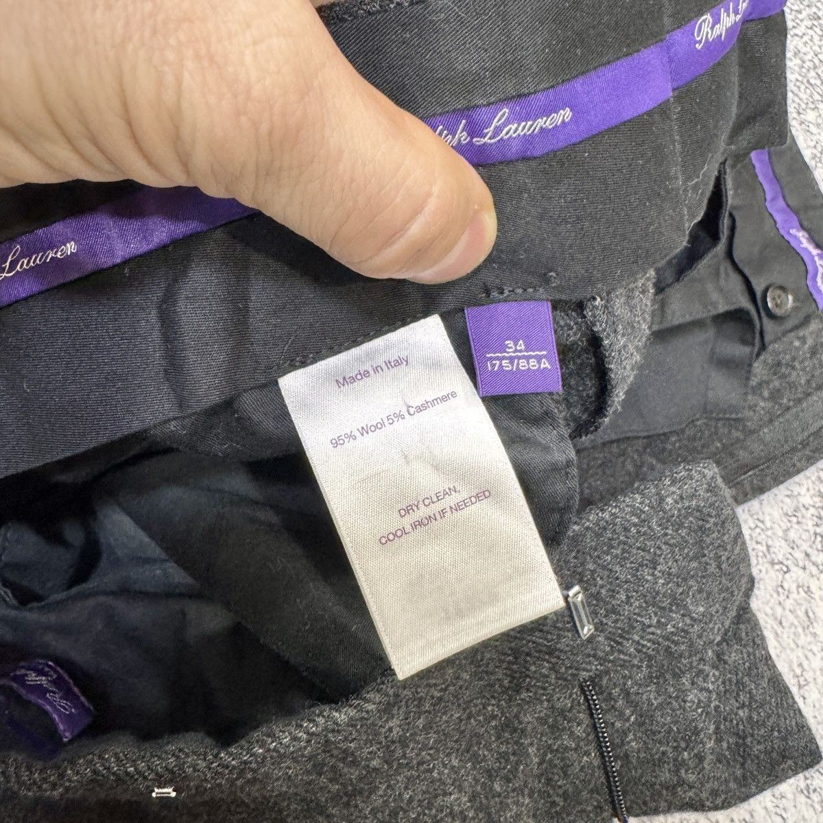 Ralph Lauren Purple Label Ralph Lauren Purple Label RLPL Wool Trousers 34/30 size Size US 34 / EU 50 - 13 Thumbnail