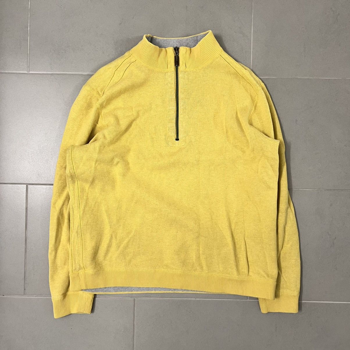 Tommy Bahama Vintage Tommy Bahama Reversible Grey Yellow Quarter Zip Size US L / EU 52-54 / 3 - 2 Thumbnail