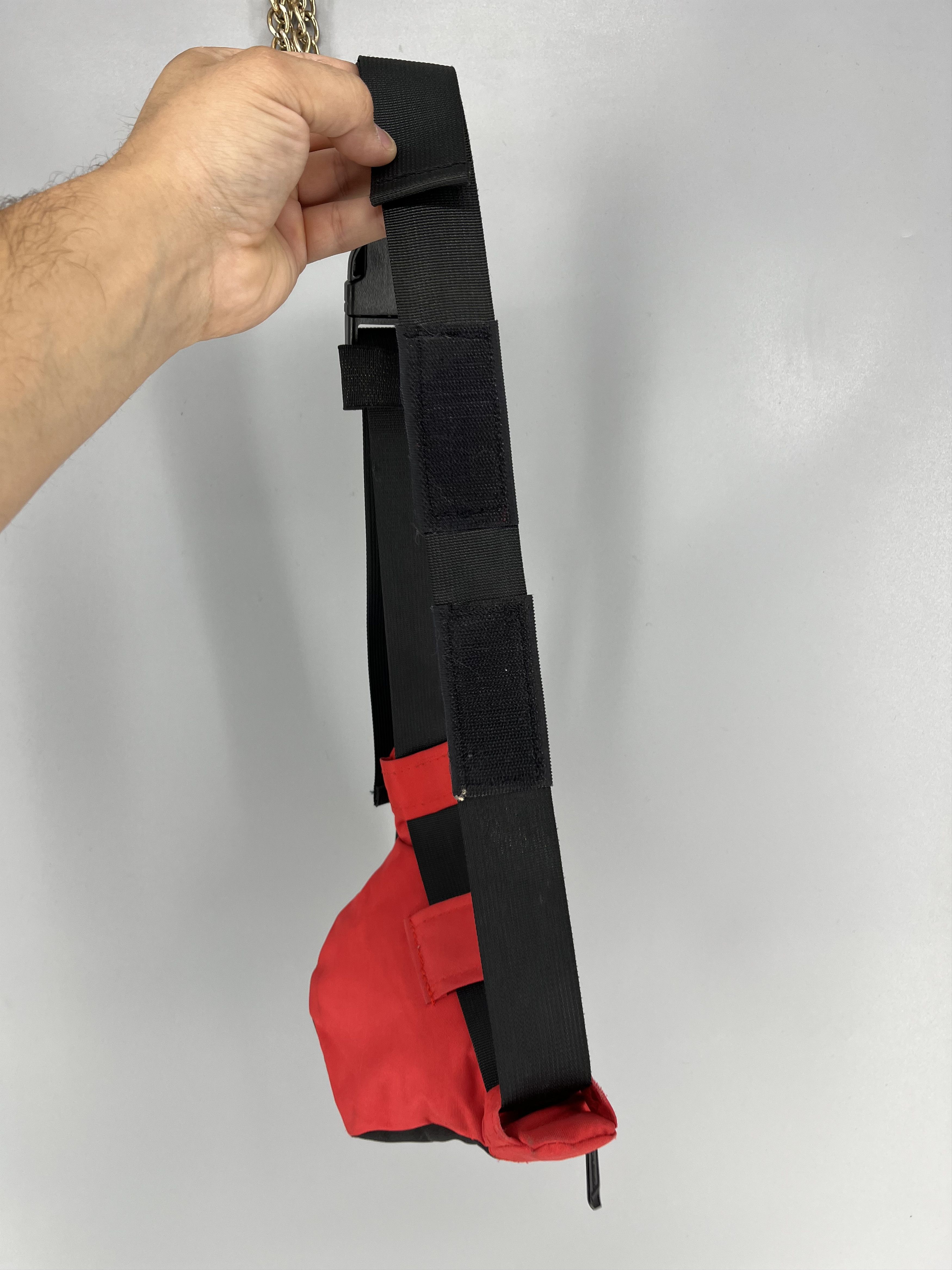 Salomon Vtg Salomon Fanny Pack Large Red Black Waist Bag Zippered Size ONE SIZE - 9 Thumbnail