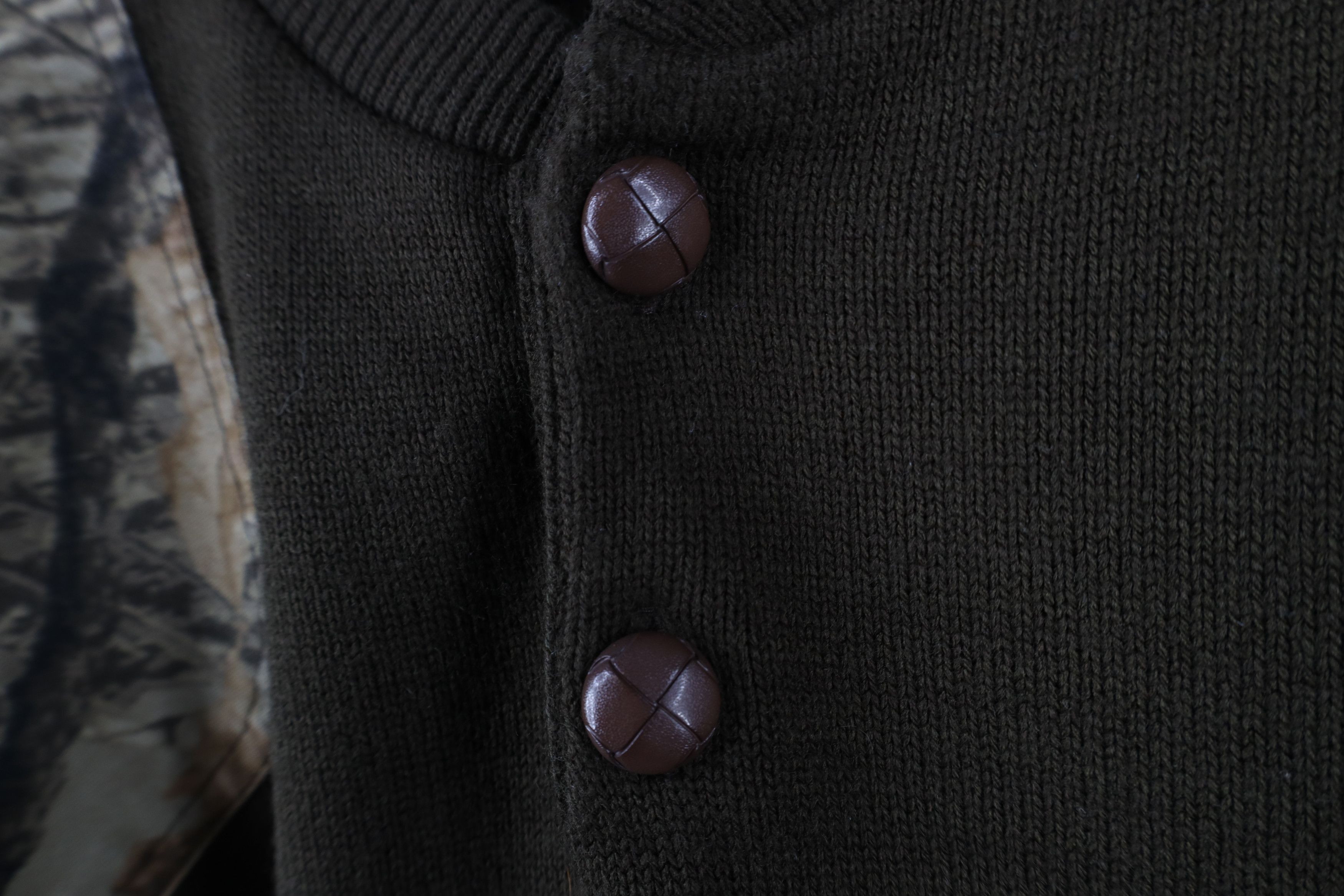 Vintage Vintage 90s Streetwear Shooting Knit Pullover Henley Sweater Size US XL / EU 56 / 4 - 8 Thumbnail