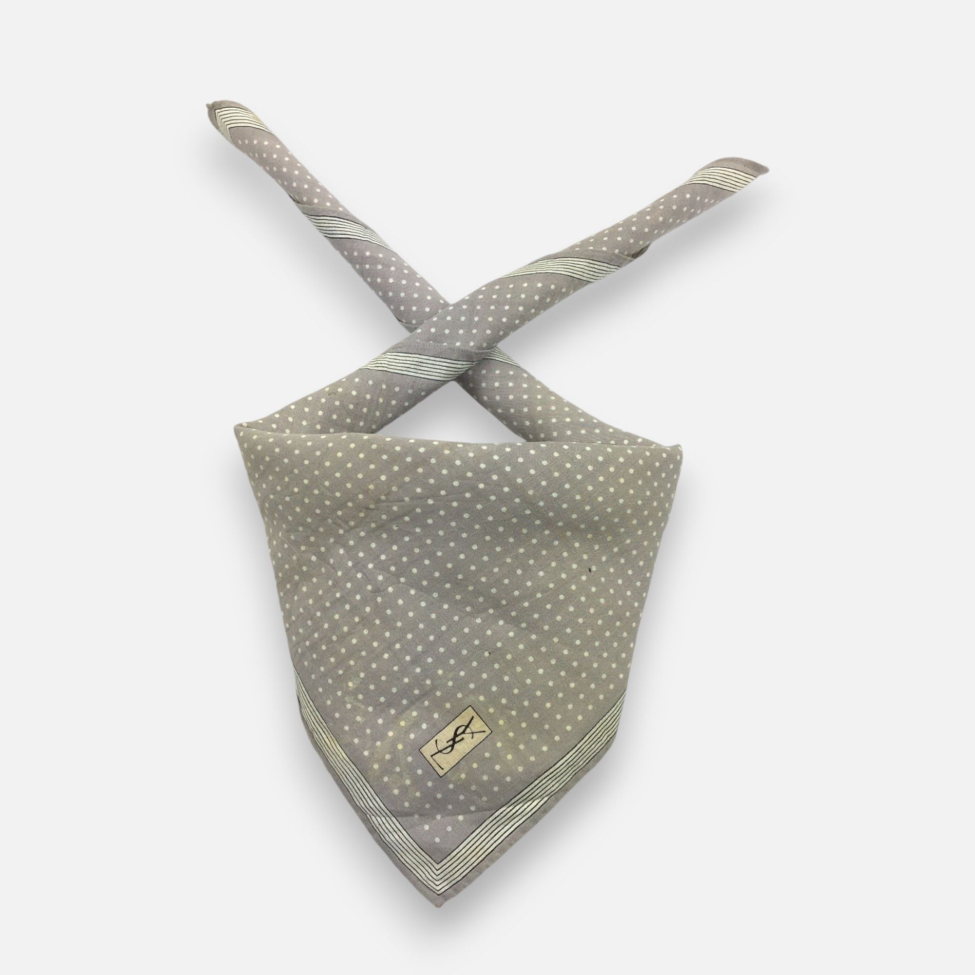 Japanese Brand Vintage Yves Saint Laurent Handkerchief Pocketsquare Bandana Size ONE SIZE - 1 Thumbnail