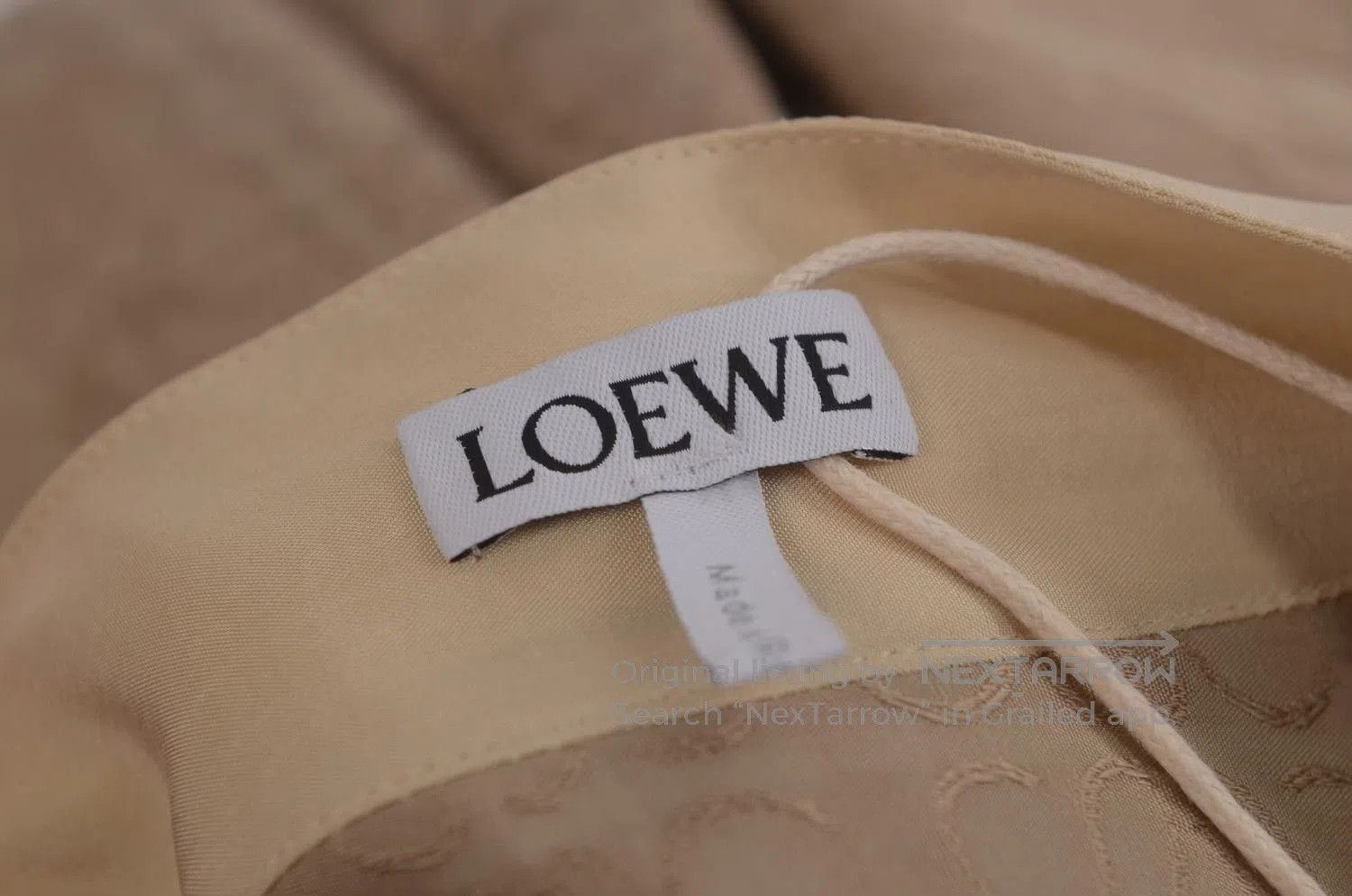 Loewe Loewe Irregular Logo Embroidery Long Sleeve Dress. Size M / US 6-8 / IT 42-44 - 3 Thumbnail