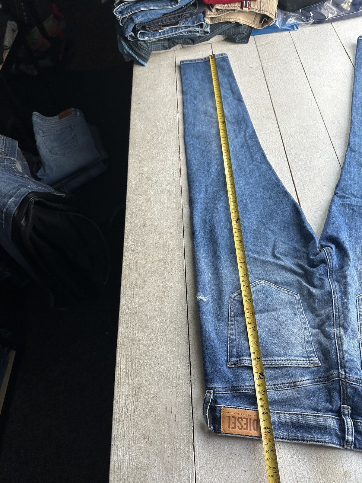 Diesel 🚨 DIESEL IFSIXWASNINE JEANS DENIM RARE Y2K FIT GOTHIC PUNK Size 31" - 13 Thumbnail